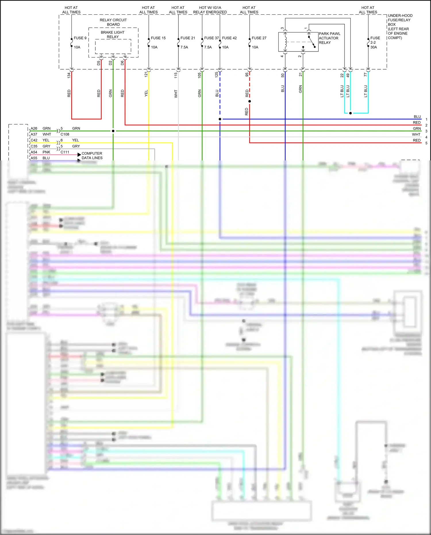 Wiring diagram body control module for Honda Accord X (2017-2020) (33 of 39)