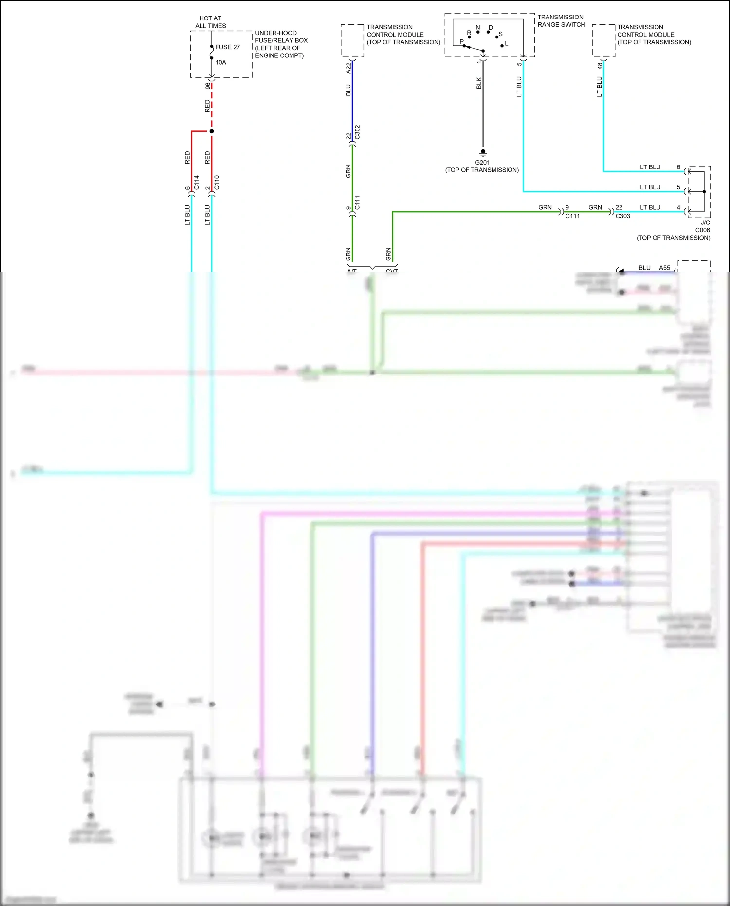 Wiring diagram body control module for Honda Accord X (2017-2020) (27 of 39)