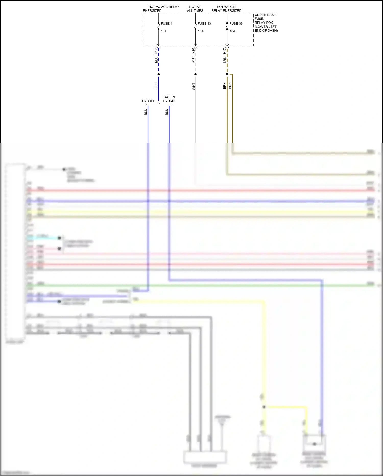 Wiring diagram computer data lines system for Honda Accord X (2017-2020) (89 of 127)