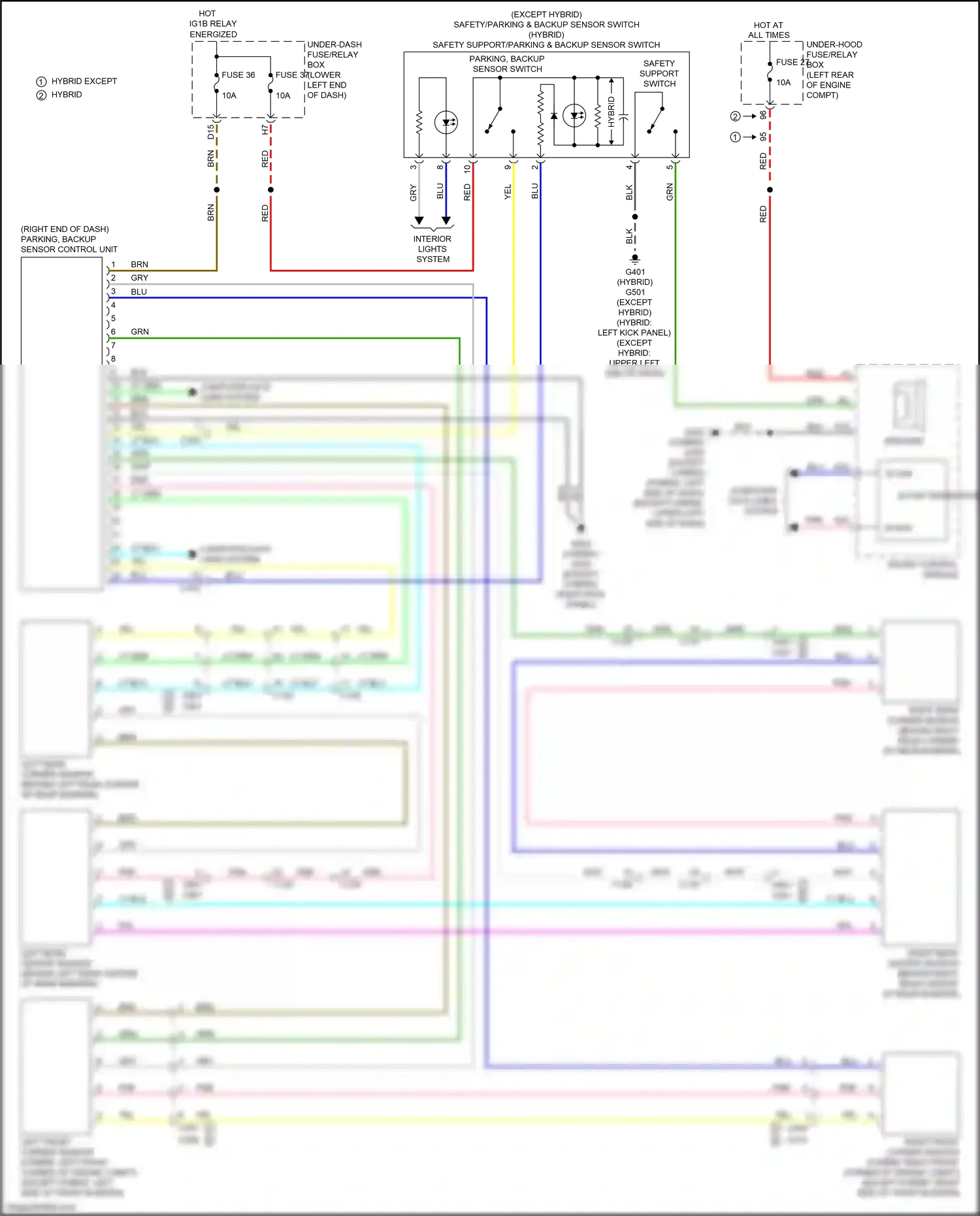 Wiring diagram computer data lines system for Honda Accord X (2017-2020) (58 of 127)