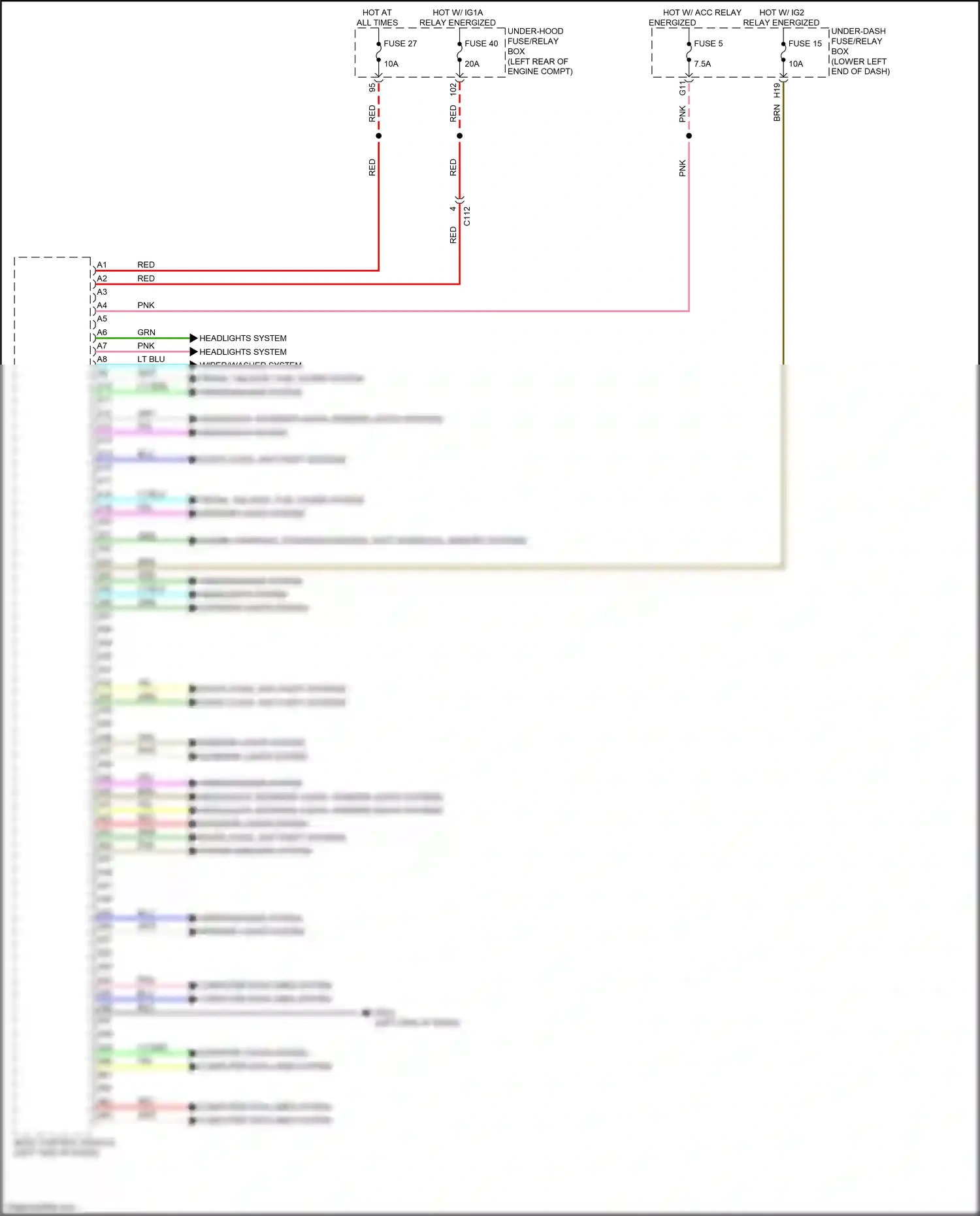 Wiring diagram computer data lines system for Honda Accord X (2017-2020) (31 of 127)