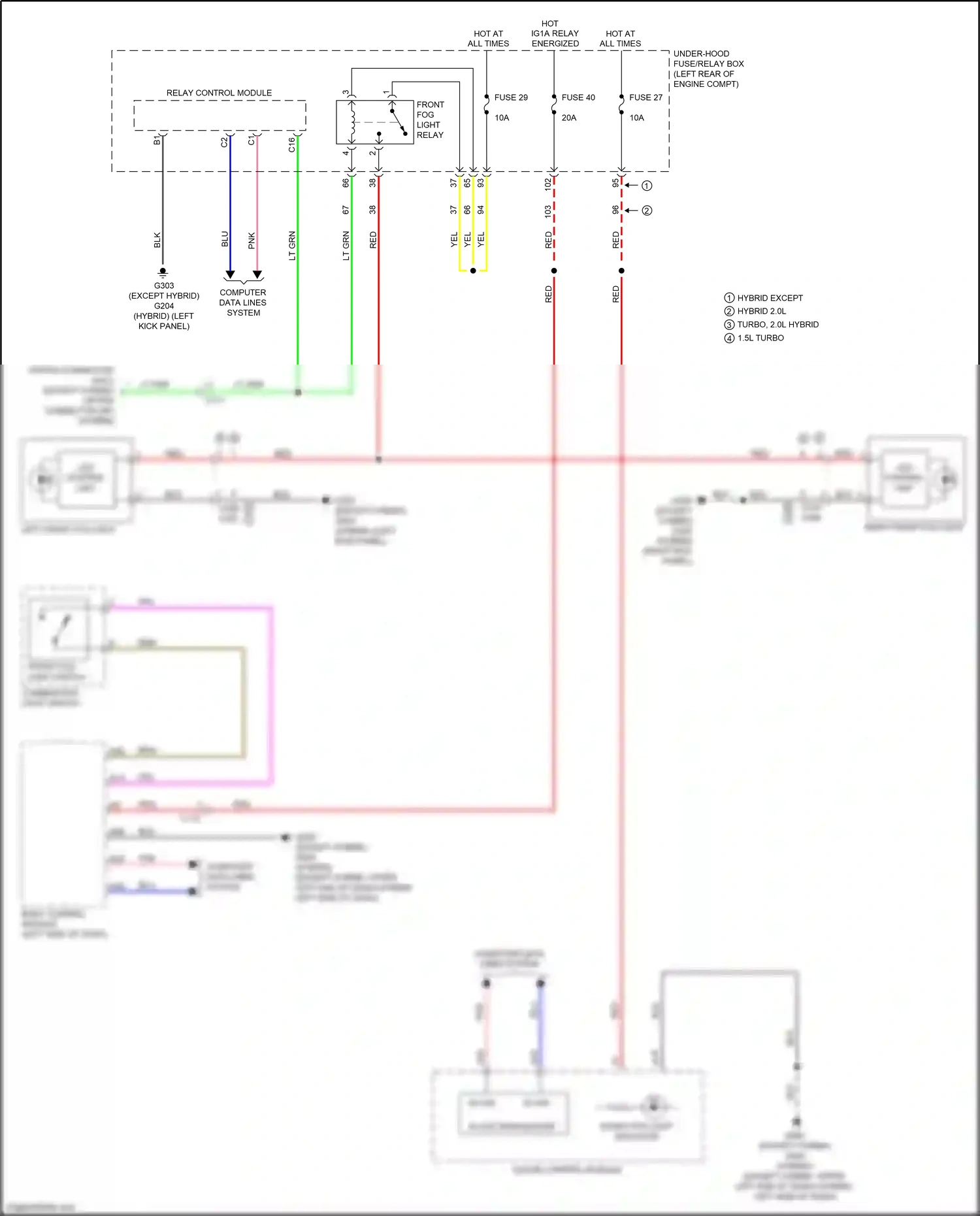 Wiring diagram computer data lines system for Honda Accord X (2017-2020) (61 of 127)