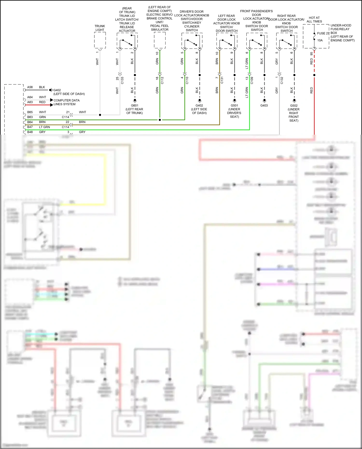 Wiring diagram engine controls system for Honda Accord X (2017-2020) (4 of 4)