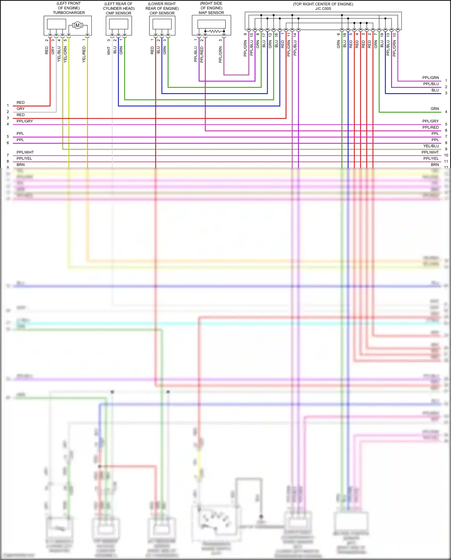 Wiring diagram ftp sensor for Honda Accord X (2017-2020) (3 of 4)