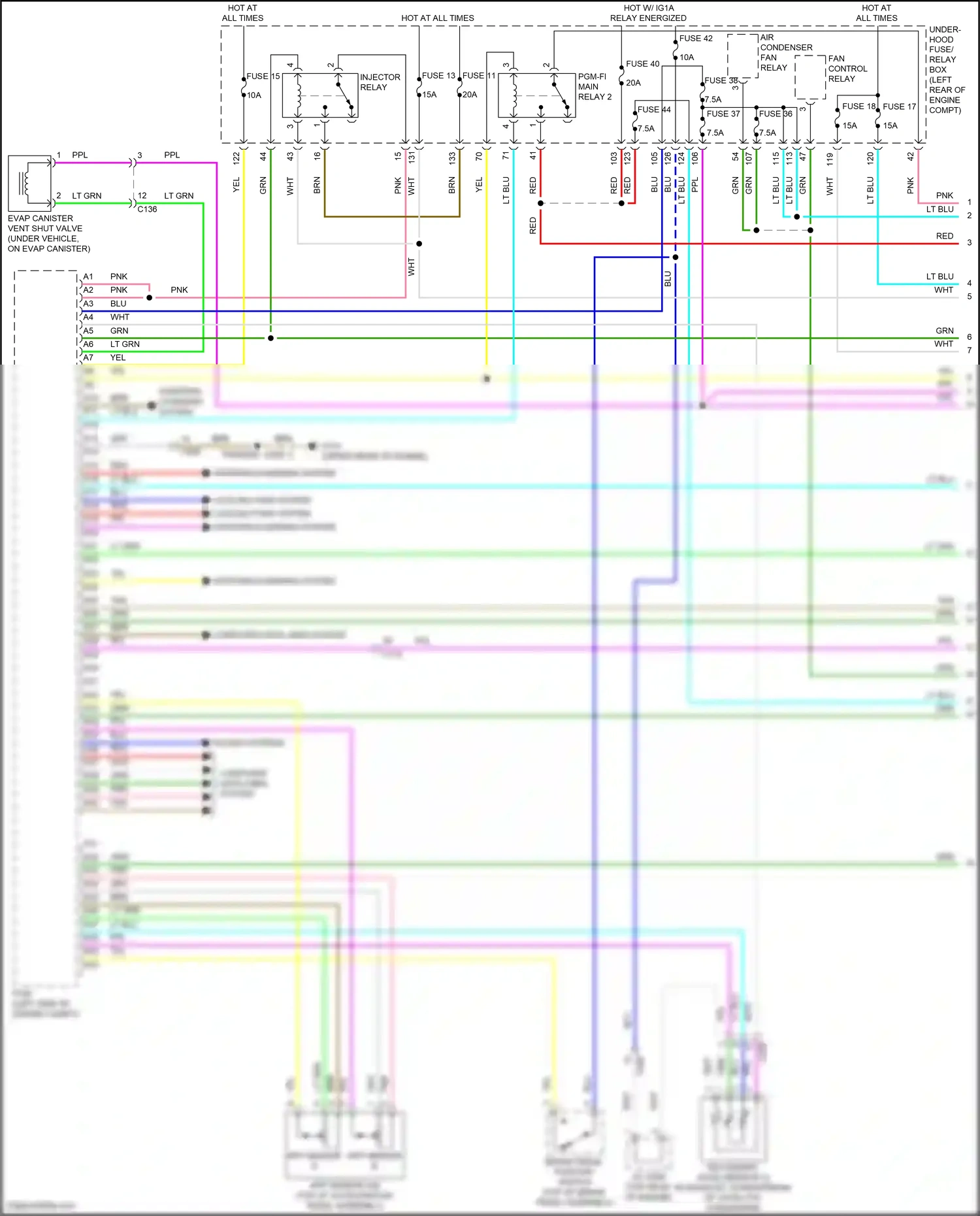 Wiring diagram fuse 36 for Honda Accord X (2017-2020) (39 of 44)
