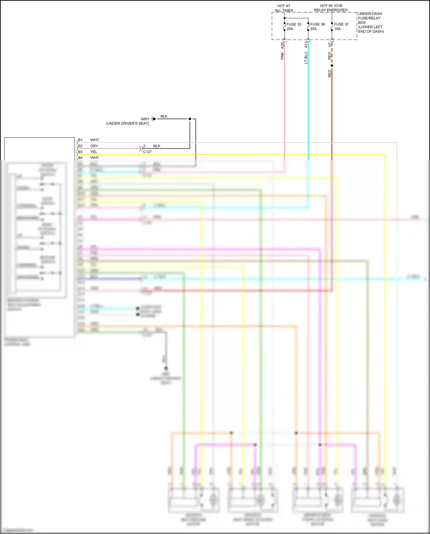 Wiring diagram fuse 37 for Honda Accord X (2017-2020) (13 of 19)