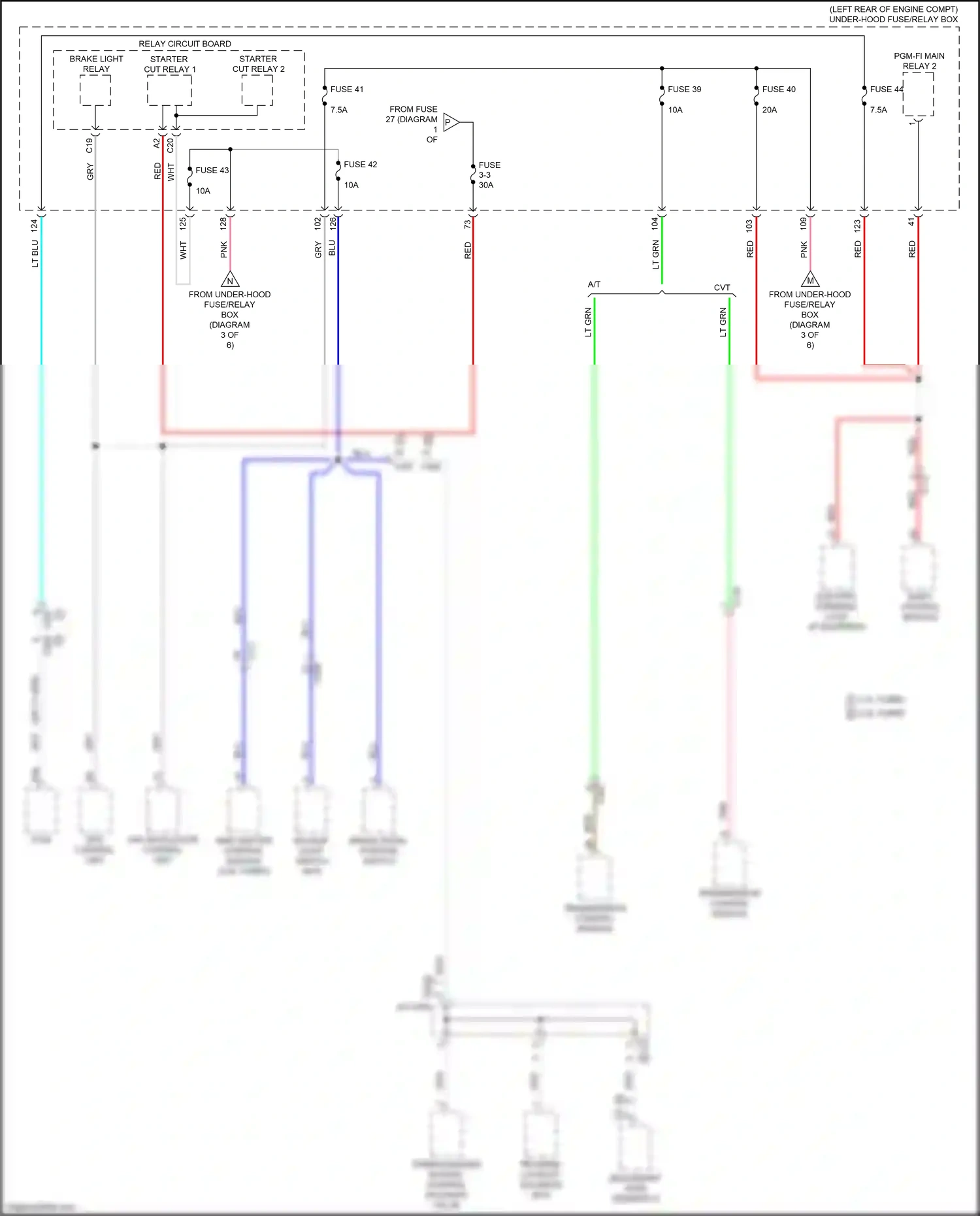 Wiring diagram fuse 40 for Honda Accord X (2017-2020) (8 of 20)