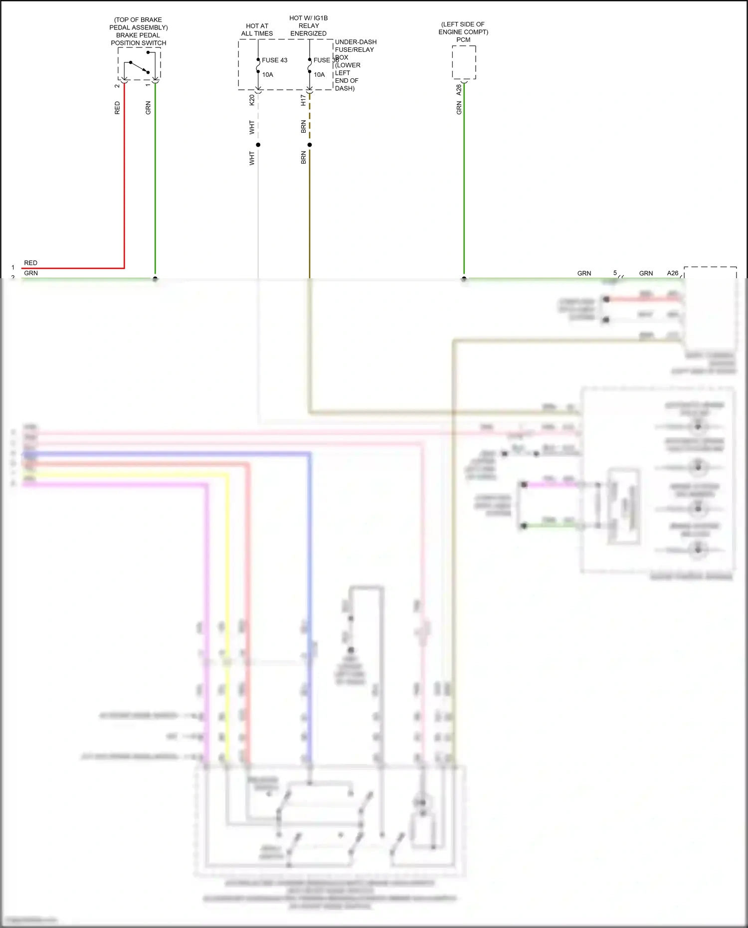 Wiring diagram gauge control module for Honda Accord X (2017-2020) (51 of 57)