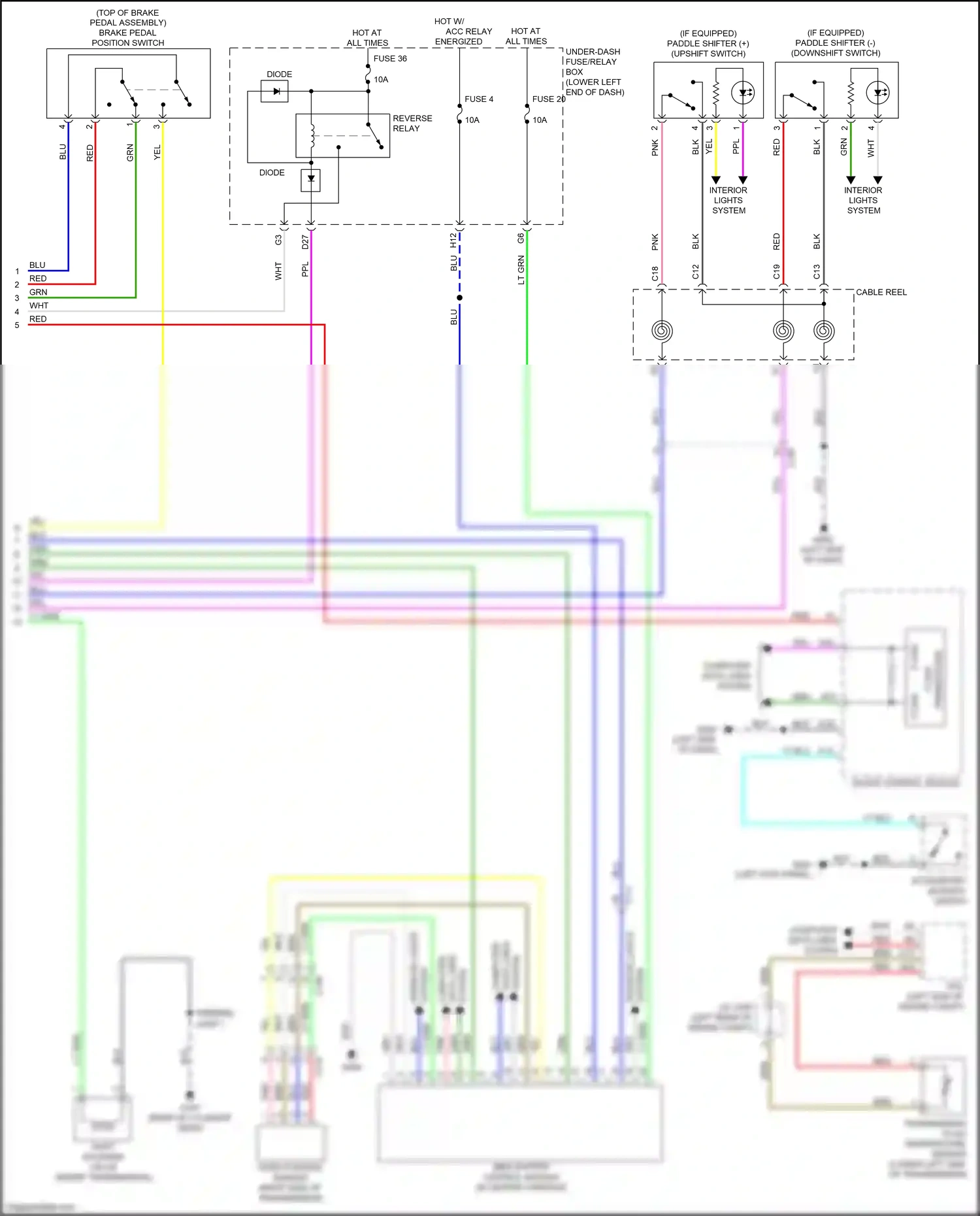 Wiring diagram gauge control module for Honda Accord X (2017-2020) (54 of 57)