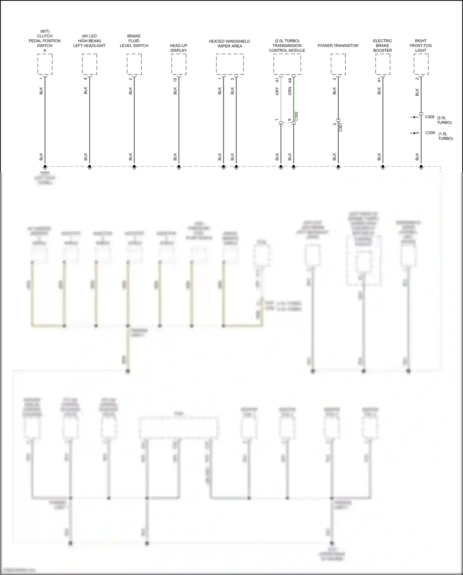 Wiring diagram ignition coil 3 for Honda Accord X (2017-2020) (1 of 3)
