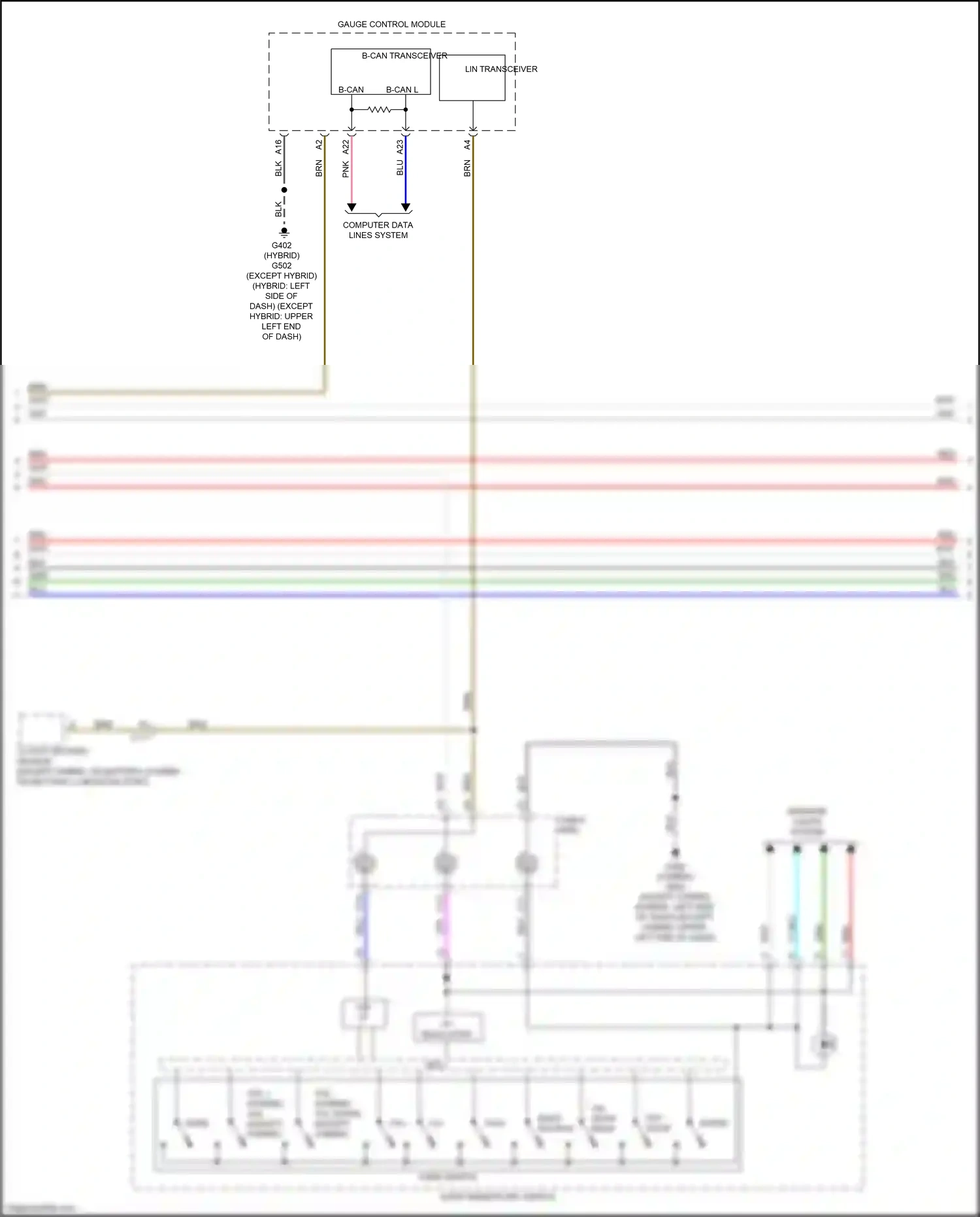 Wiring diagram lin transceiver for Honda Accord X (2017-2020) (4 of 4)