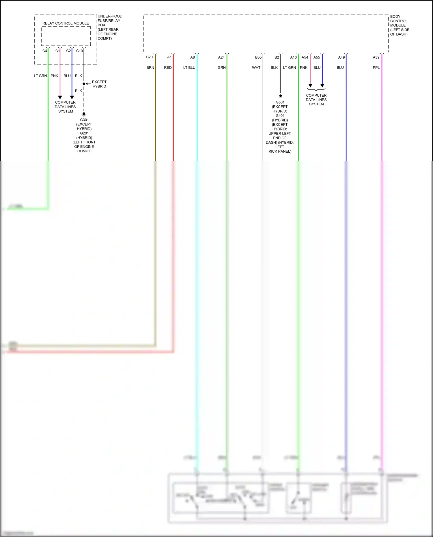 Wiring diagram lt blu for Honda Accord X (2017-2020) (10 of 169)