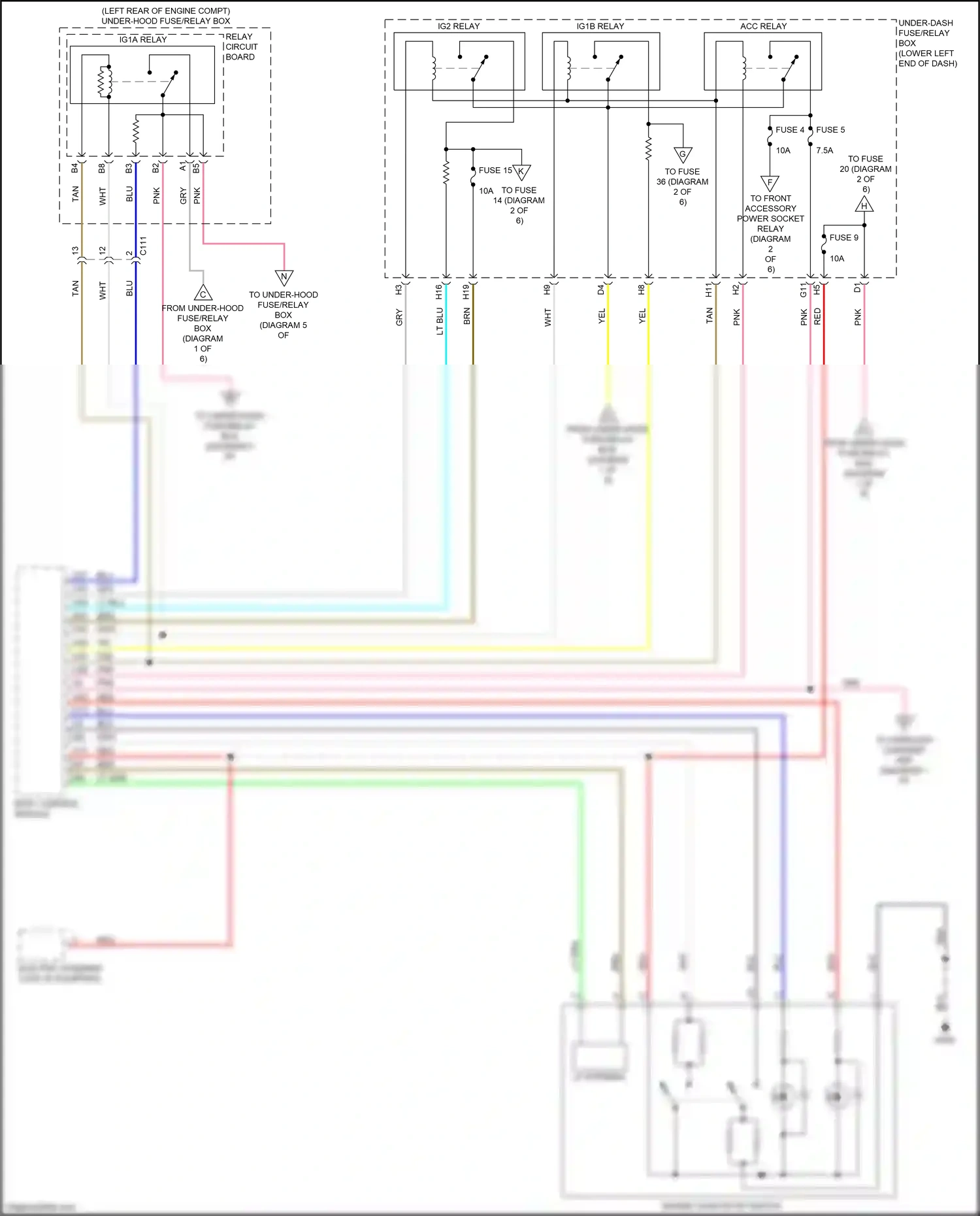 Wiring diagram lt blu for Honda Accord X (2017-2020) (15 of 169)