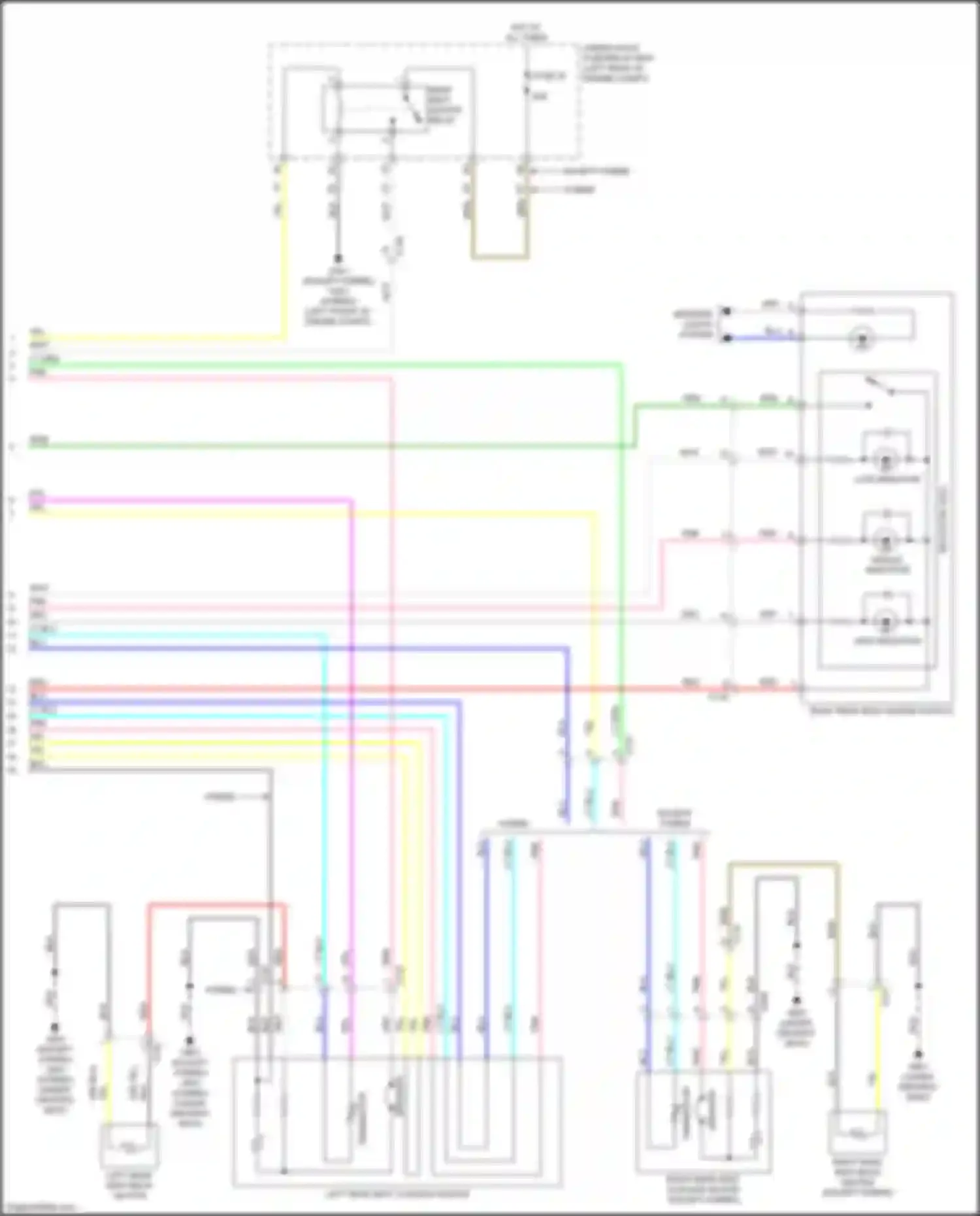 Wiring diagram middle indicator for Honda Accord X (2017-2020) (2 of 2)