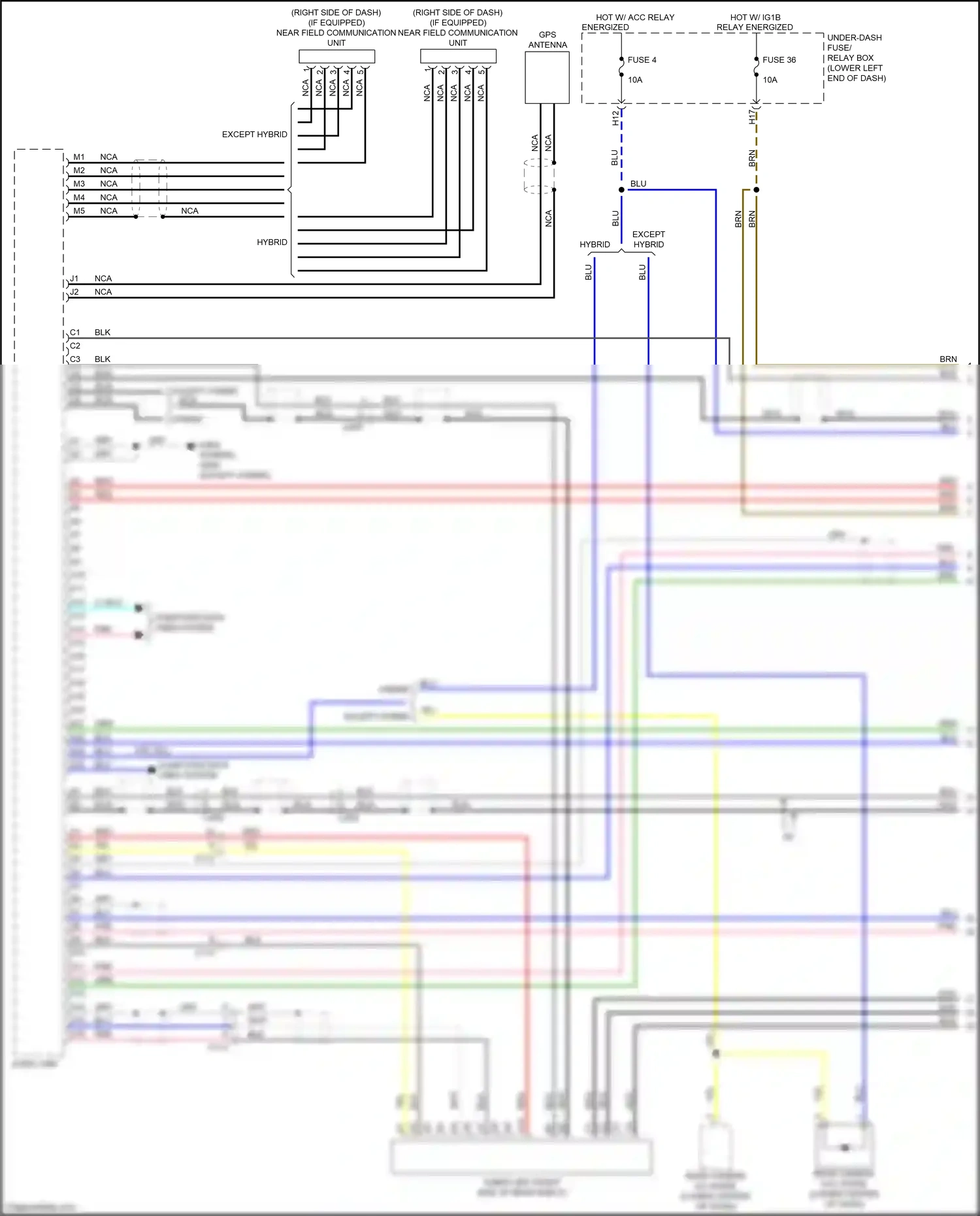 Wiring diagram nca for Honda Accord X (2017-2020) (33 of 44)