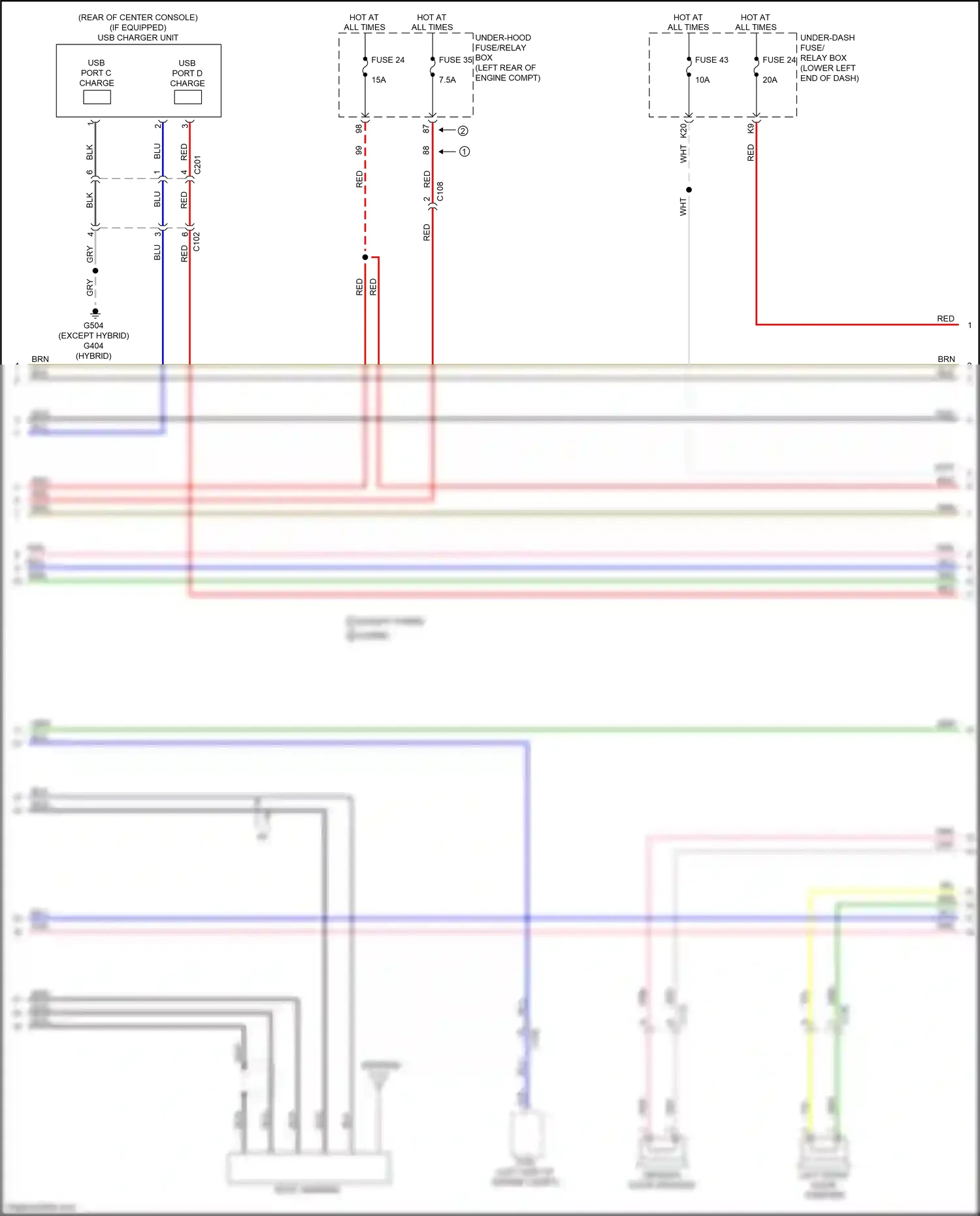 Wiring diagram nca for Honda Accord X (2017-2020) (13 of 44)