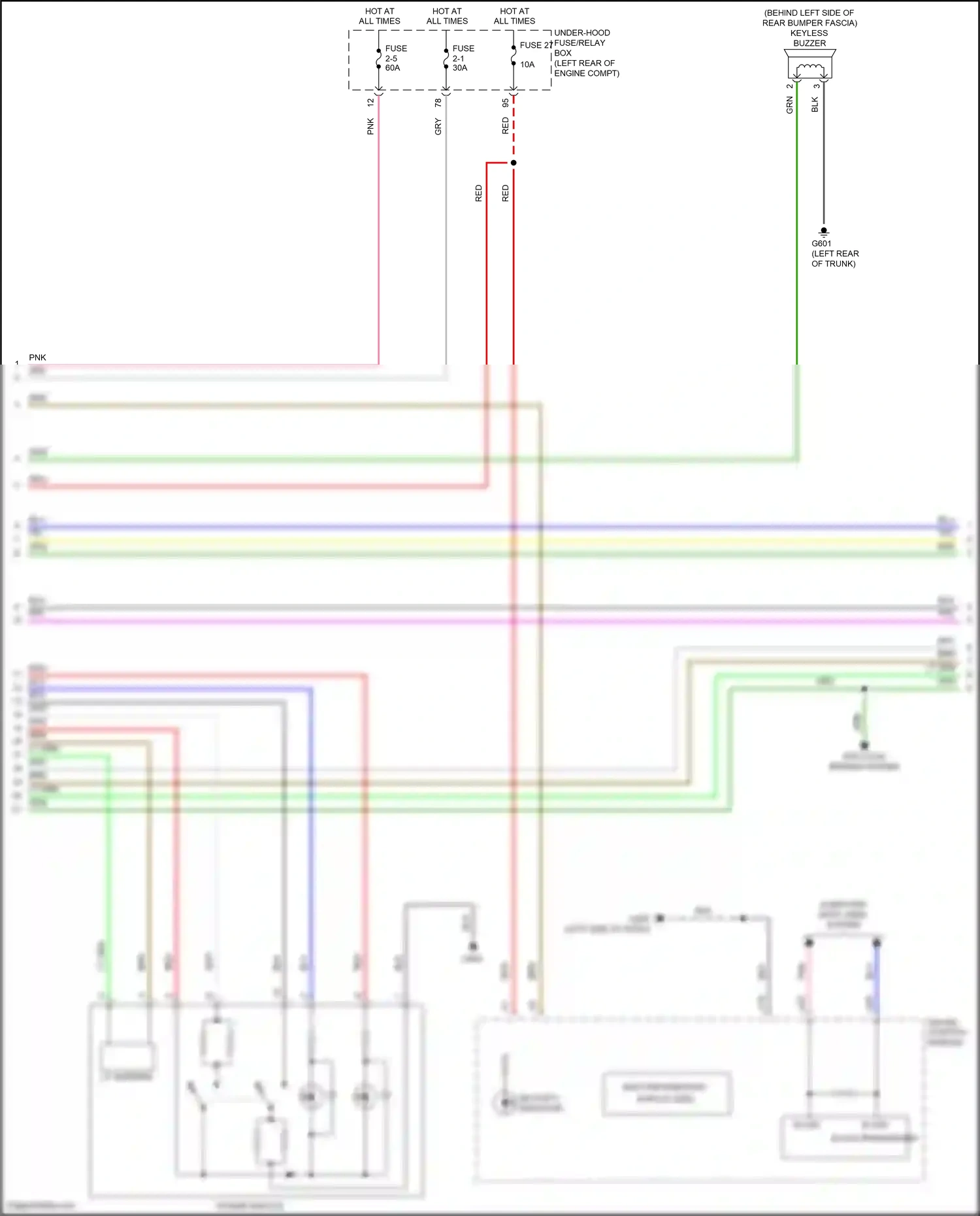 Wiring diagram power switch for Honda Accord X (2017-2020) (1 of 4)