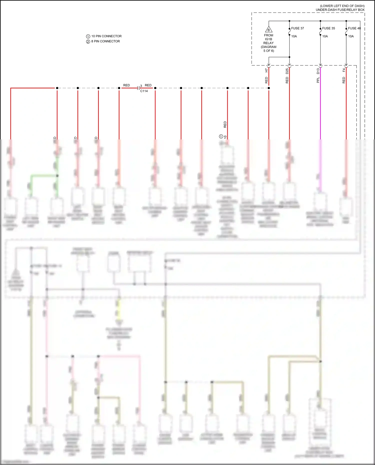 Wiring diagram power window master switch for Honda Accord X (2017-2020) (6 of 23)
