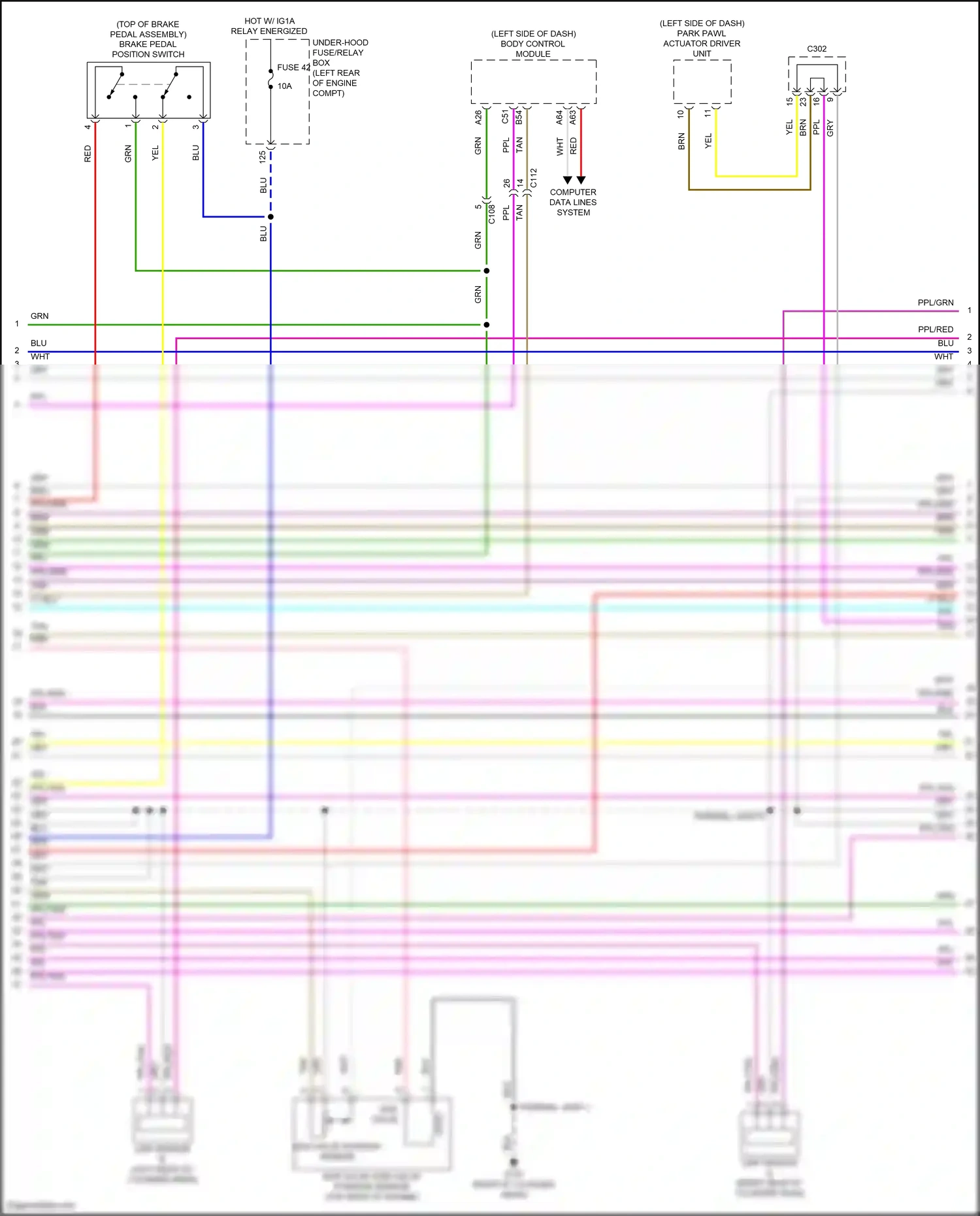 Wiring diagram ppl/tan for Honda Accord X (2017-2020) (5 of 11)