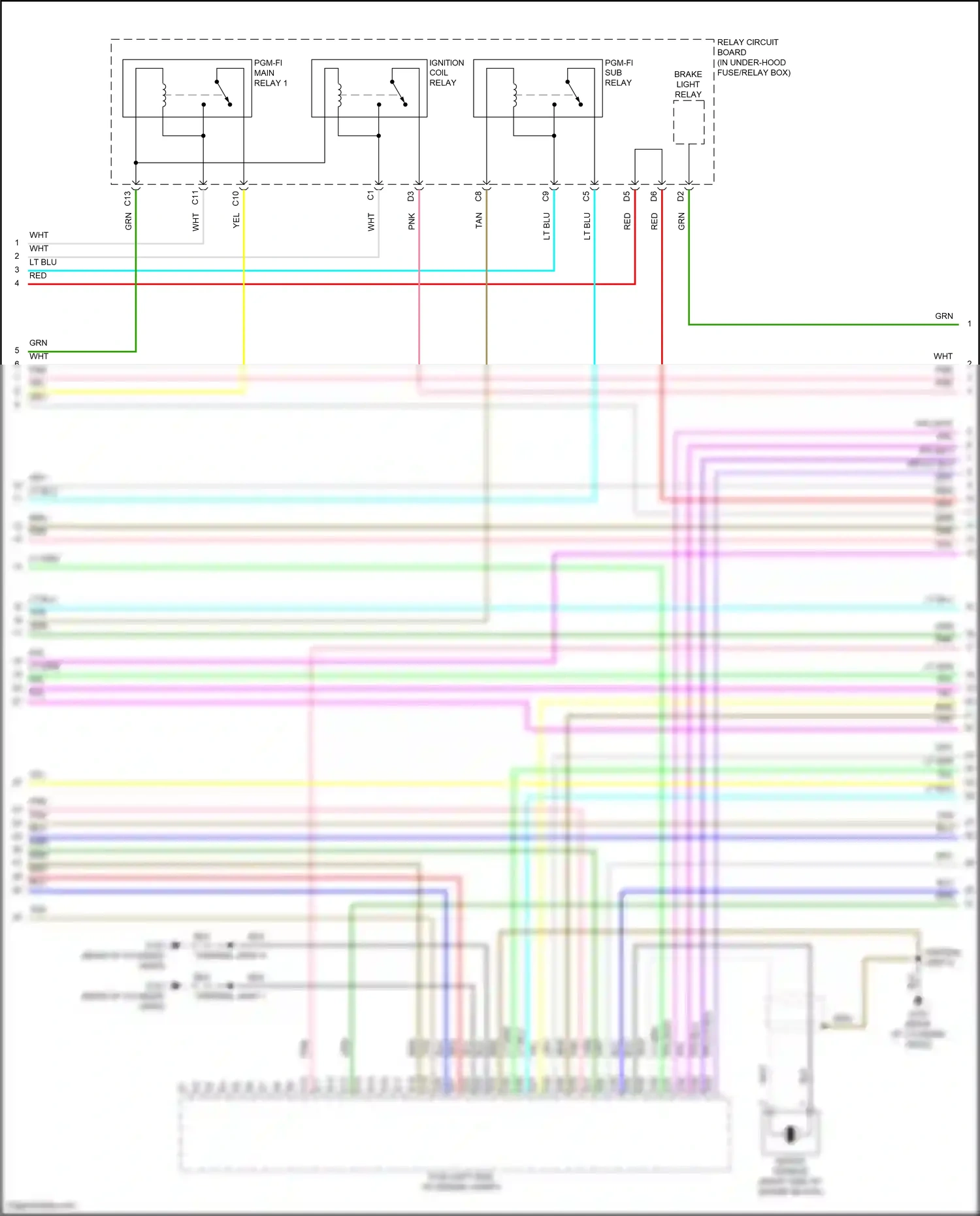 Wiring diagram red for Honda Accord X (2017-2020) (167 of 206)