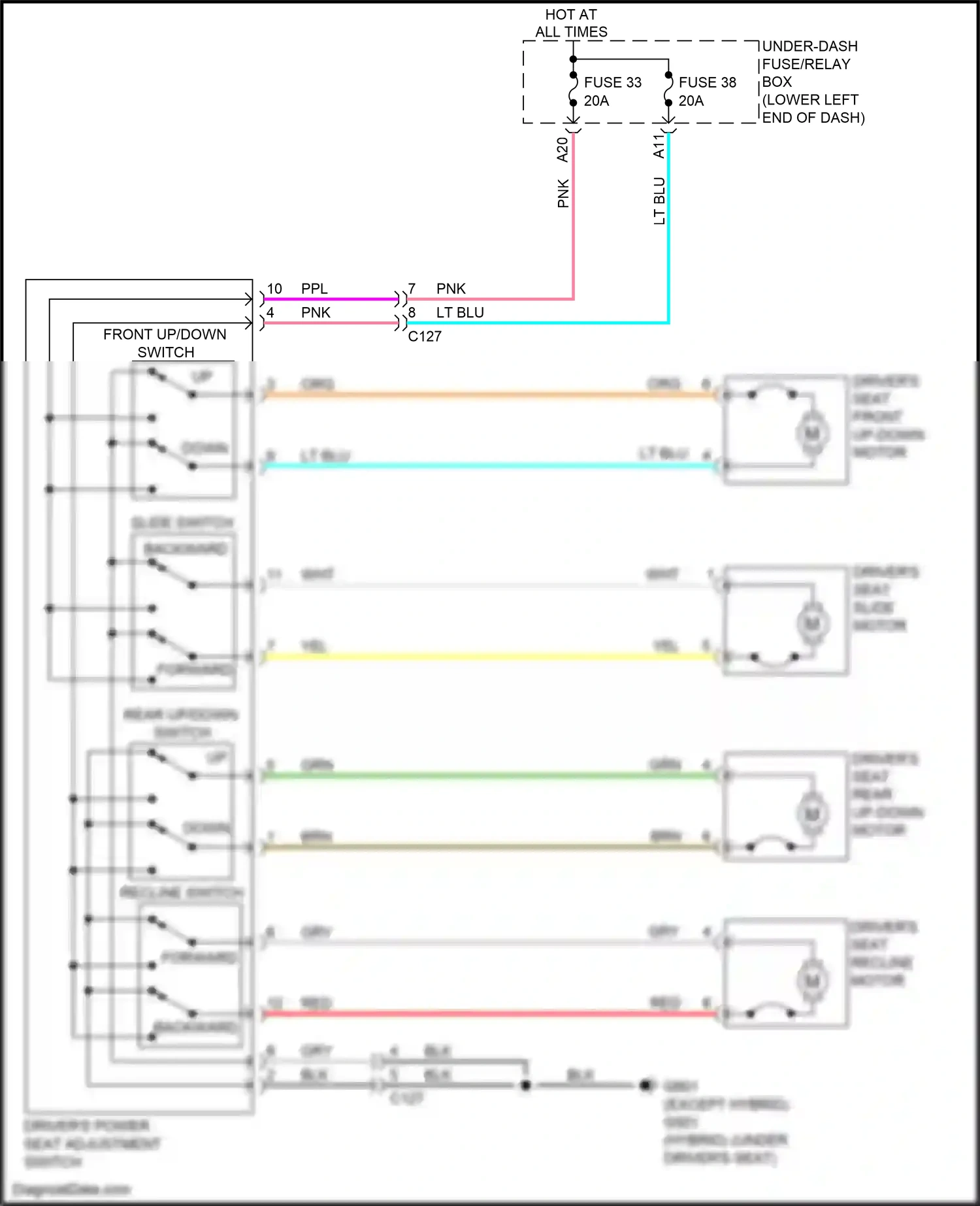 Wiring diagram red for Honda Accord X (2017-2020) (23 of 206)