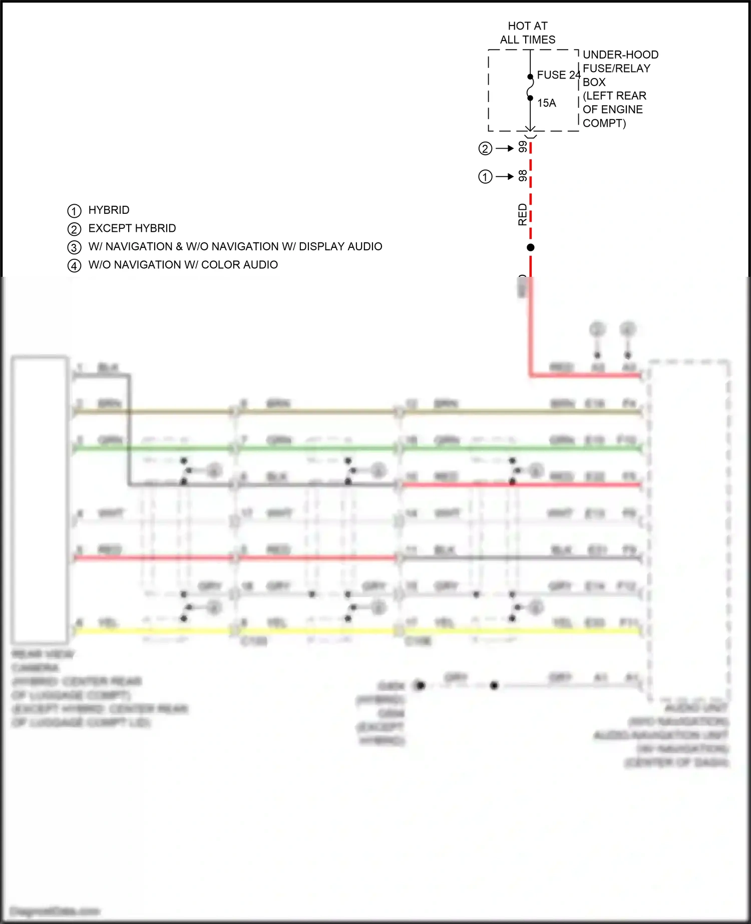 Wiring diagram red for Honda Accord X (2017-2020) (80 of 206)