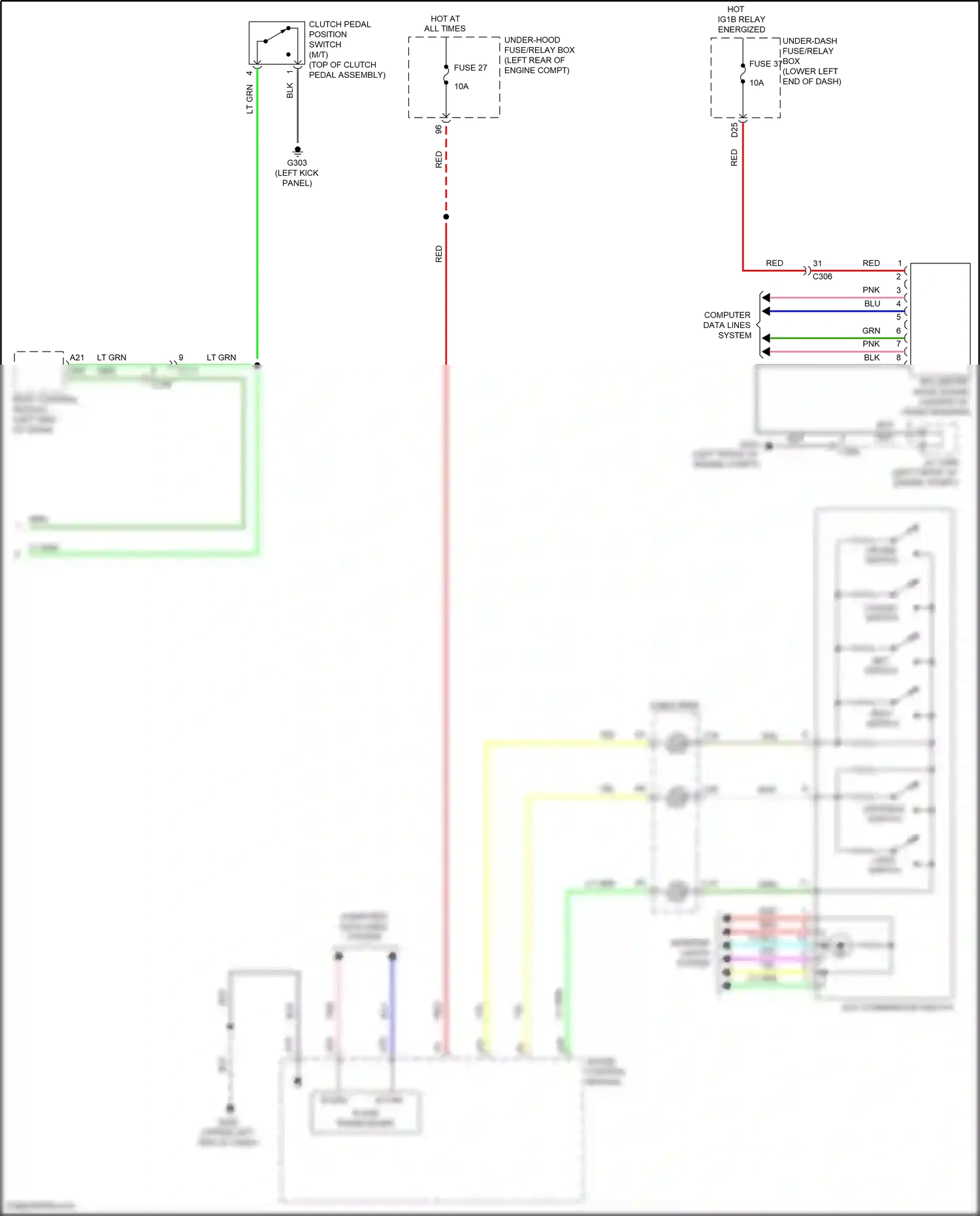 Wiring diagram red for Honda Accord X (2017-2020) (32 of 206)