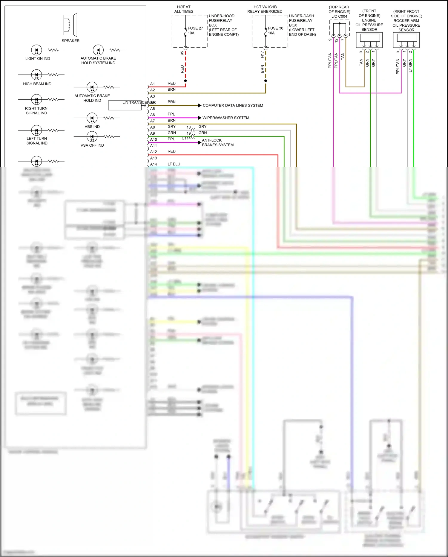 Wiring diagram red for Honda Accord X (2017-2020) (49 of 206)