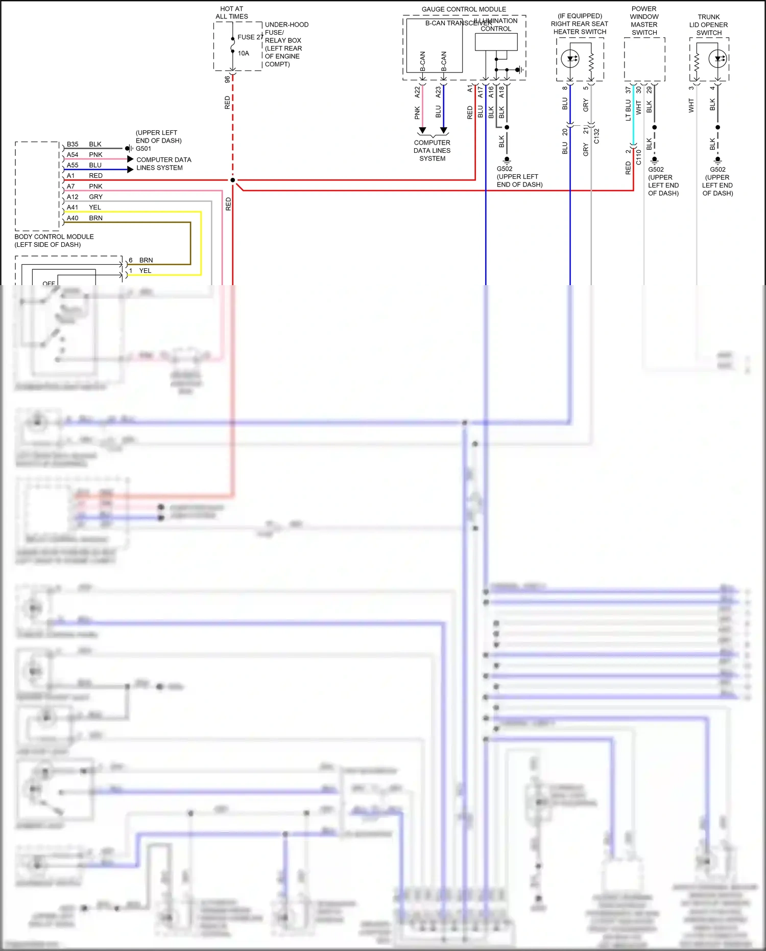 Wiring diagram relay control module for Honda Accord X (2017-2020) (18 of 24)