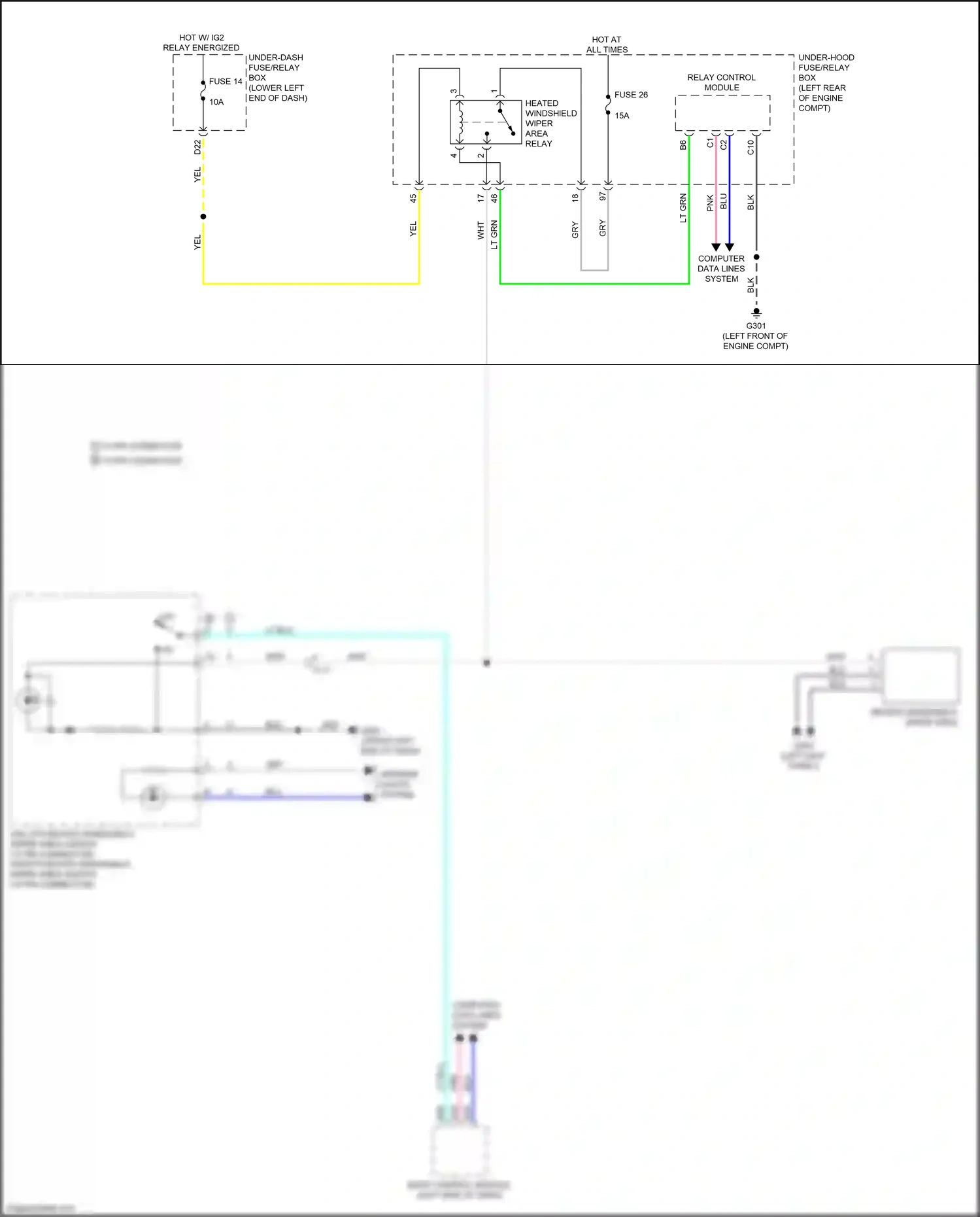 Wiring diagram relay control module for Honda Accord X (2017-2020) (3 of 24)