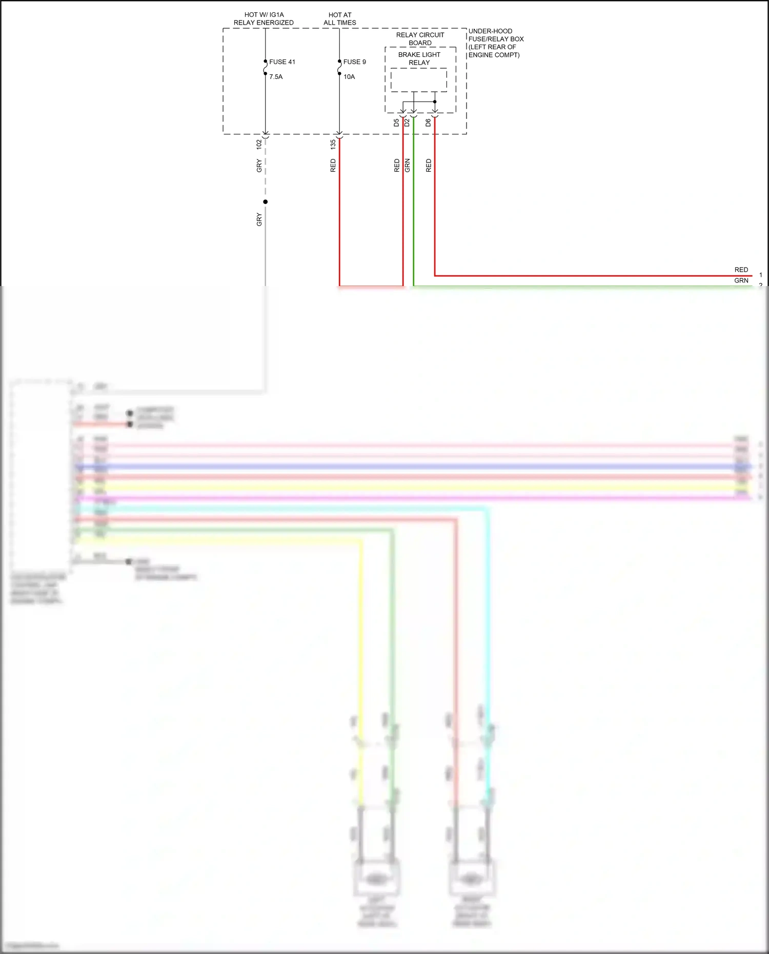 Wiring diagram relay energized for Honda Accord X (2017-2020) (64 of 67)