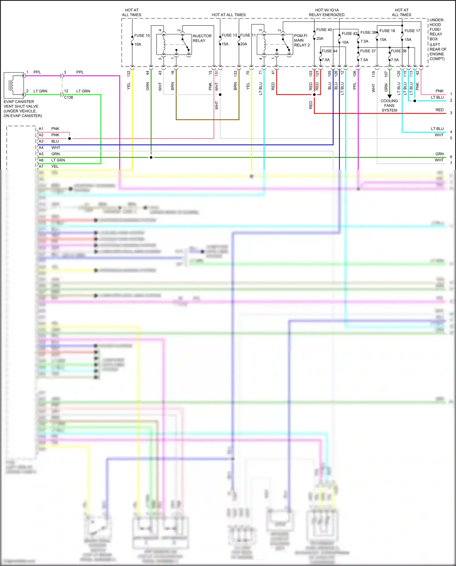 Wiring diagram relay energized for Honda Accord X (2017-2020) (46 of 67)