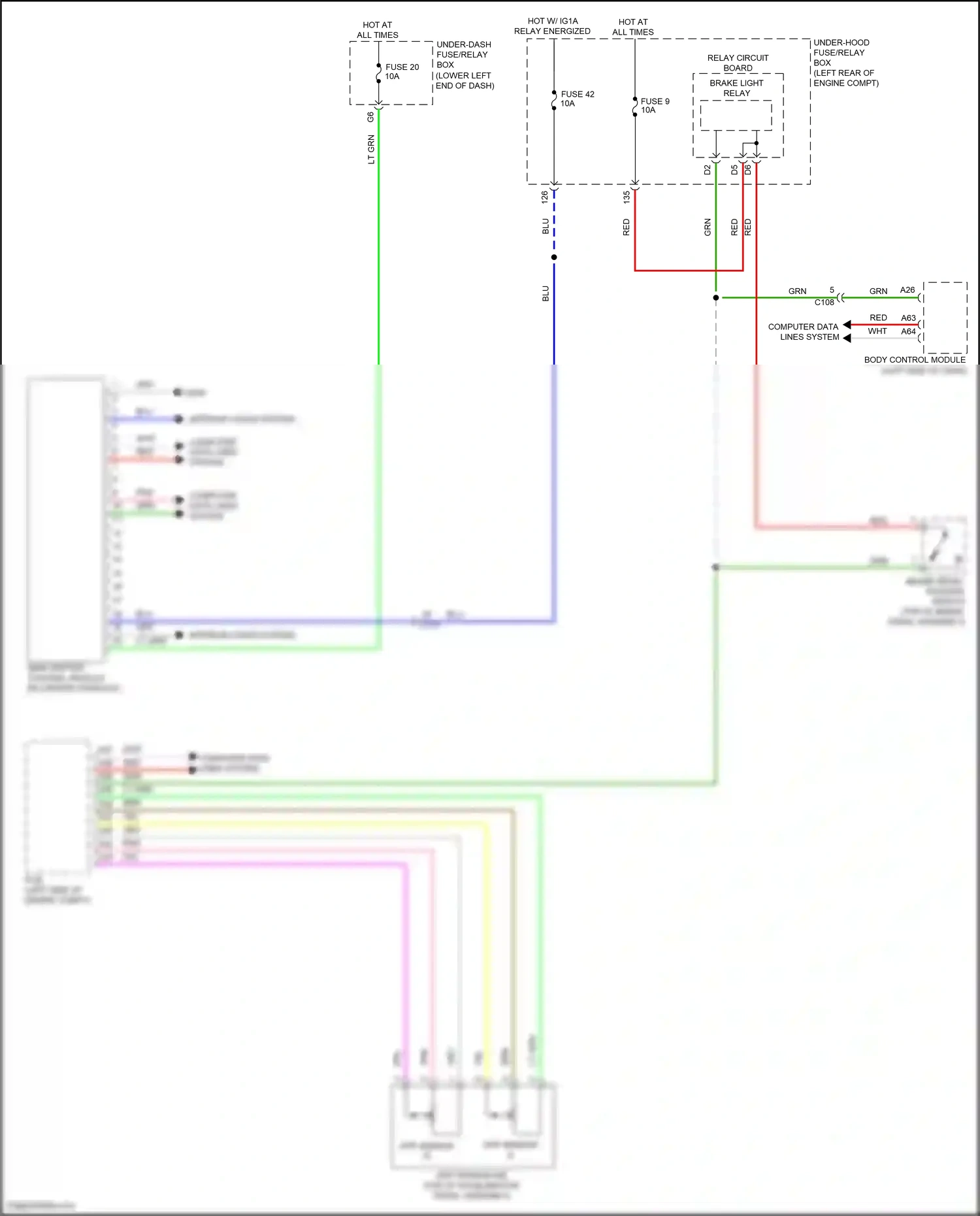 Wiring diagram sbw shifter control module for Honda Accord X (2017-2020) (13 of 14)
