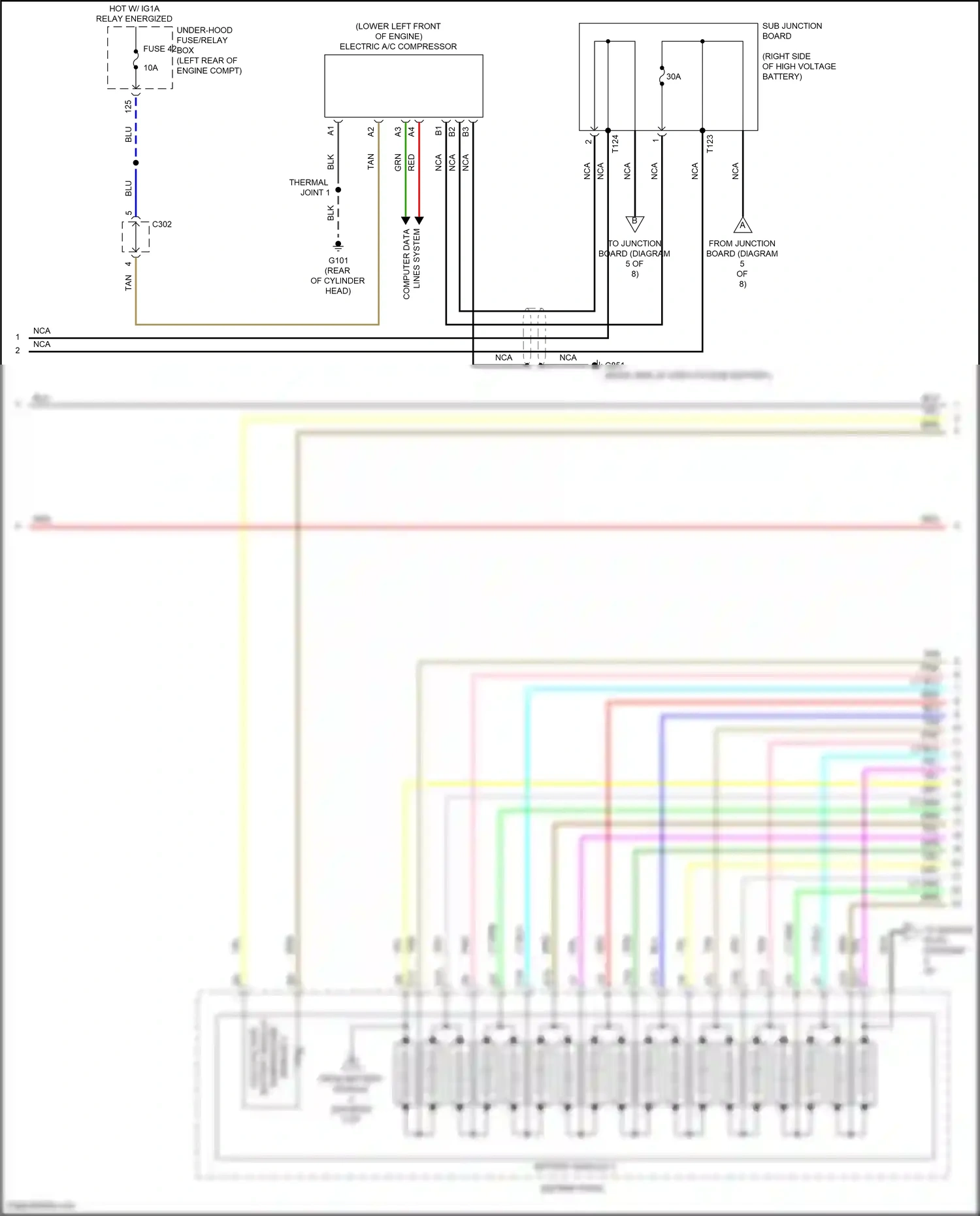 Wiring diagram sensor 4 for Honda Accord X (2017-2020) (1 of 1)