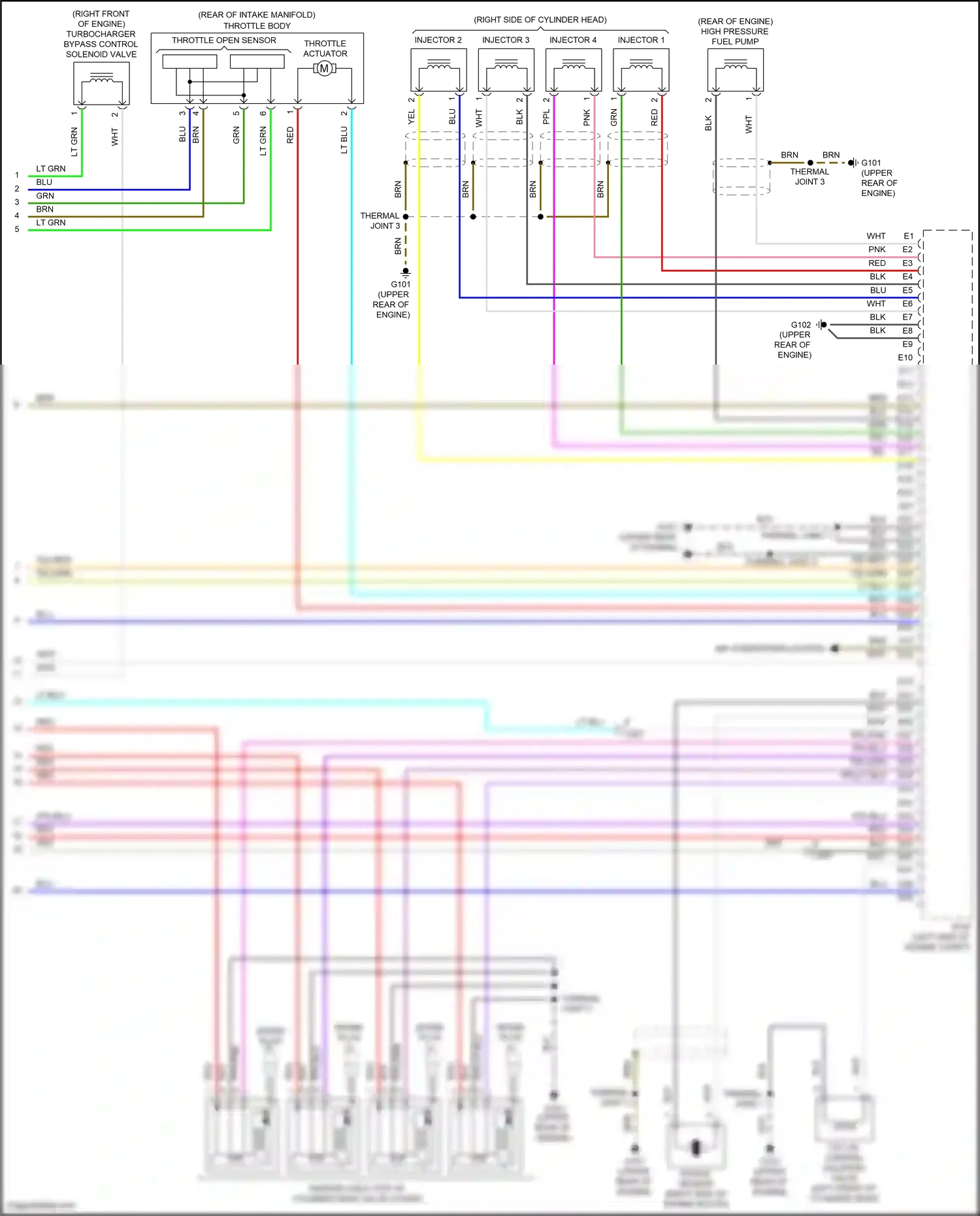 Wiring diagram spark plug for Honda Accord X (2017-2020) (1 of 3)