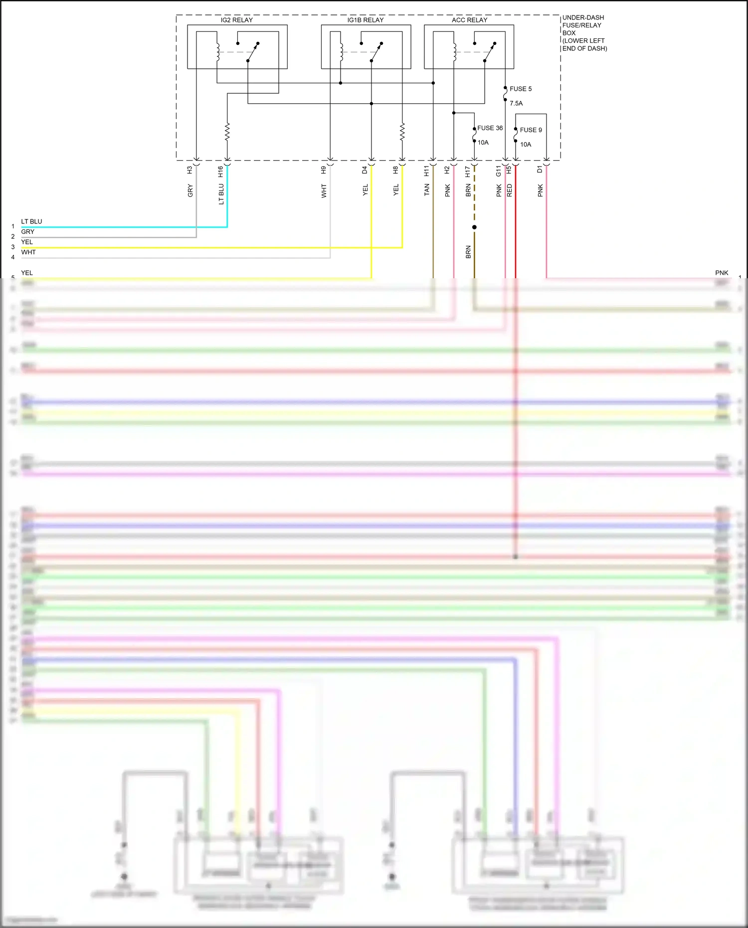 Wiring diagram tan for Honda Accord X (2017-2020) (43 of 80)