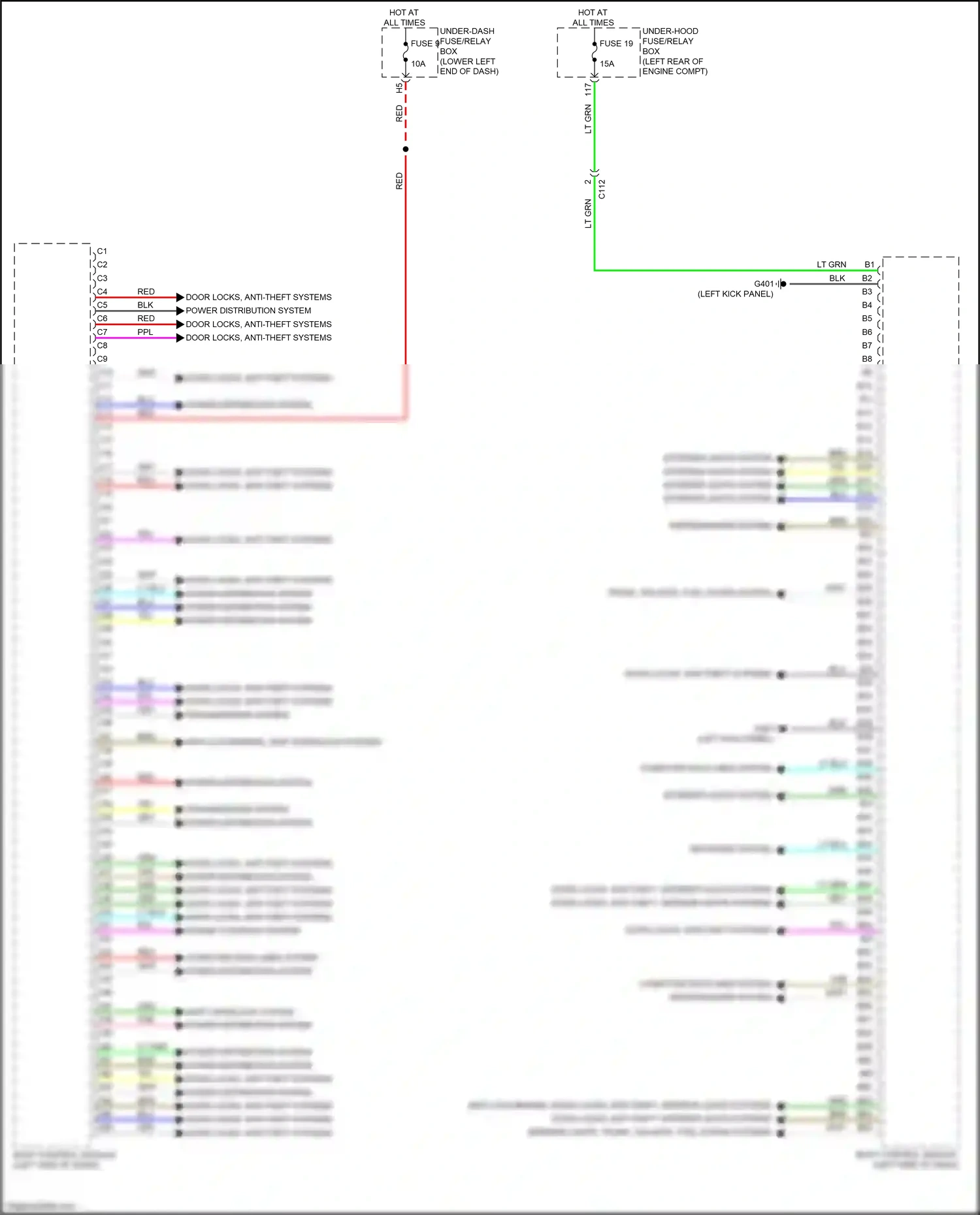 Wiring diagram tan for Honda Accord X (2017-2020) (12 of 80)