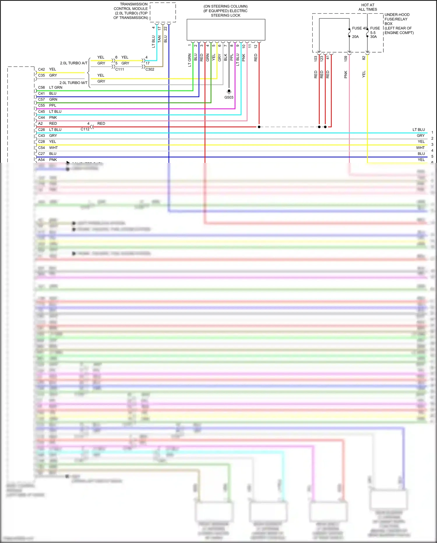 Wiring diagram transmission control module for Honda Accord X (2017-2020) (15 of 20)