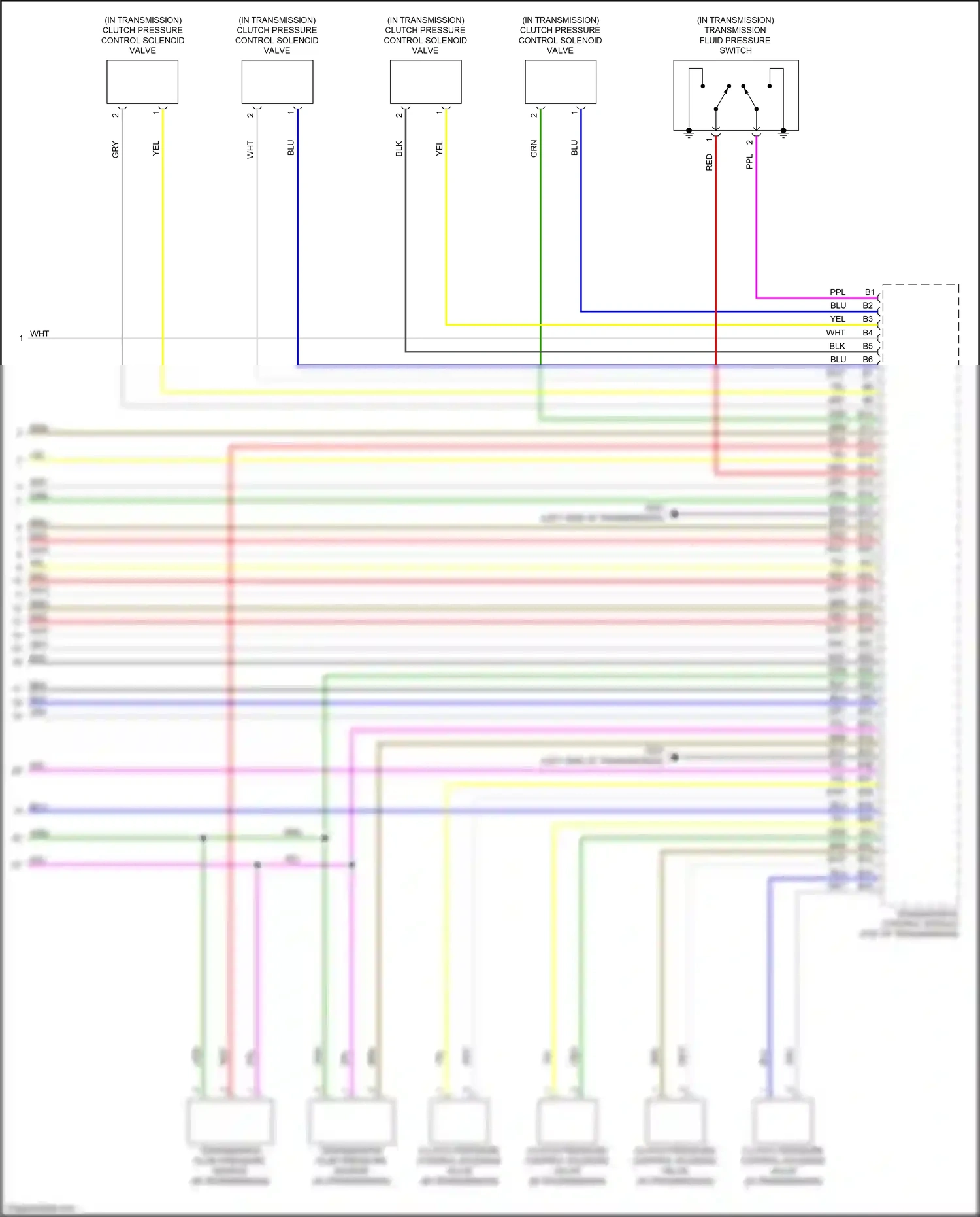 Wiring diagram transmission control module for Honda Accord X (2017-2020) (14 of 20)