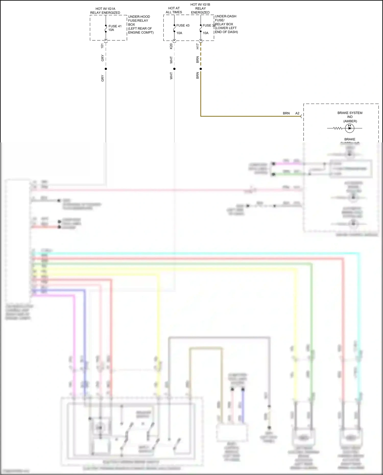 Wiring diagram vsa modulator control unit for Honda Accord X (2017-2020) (21 of 22)
