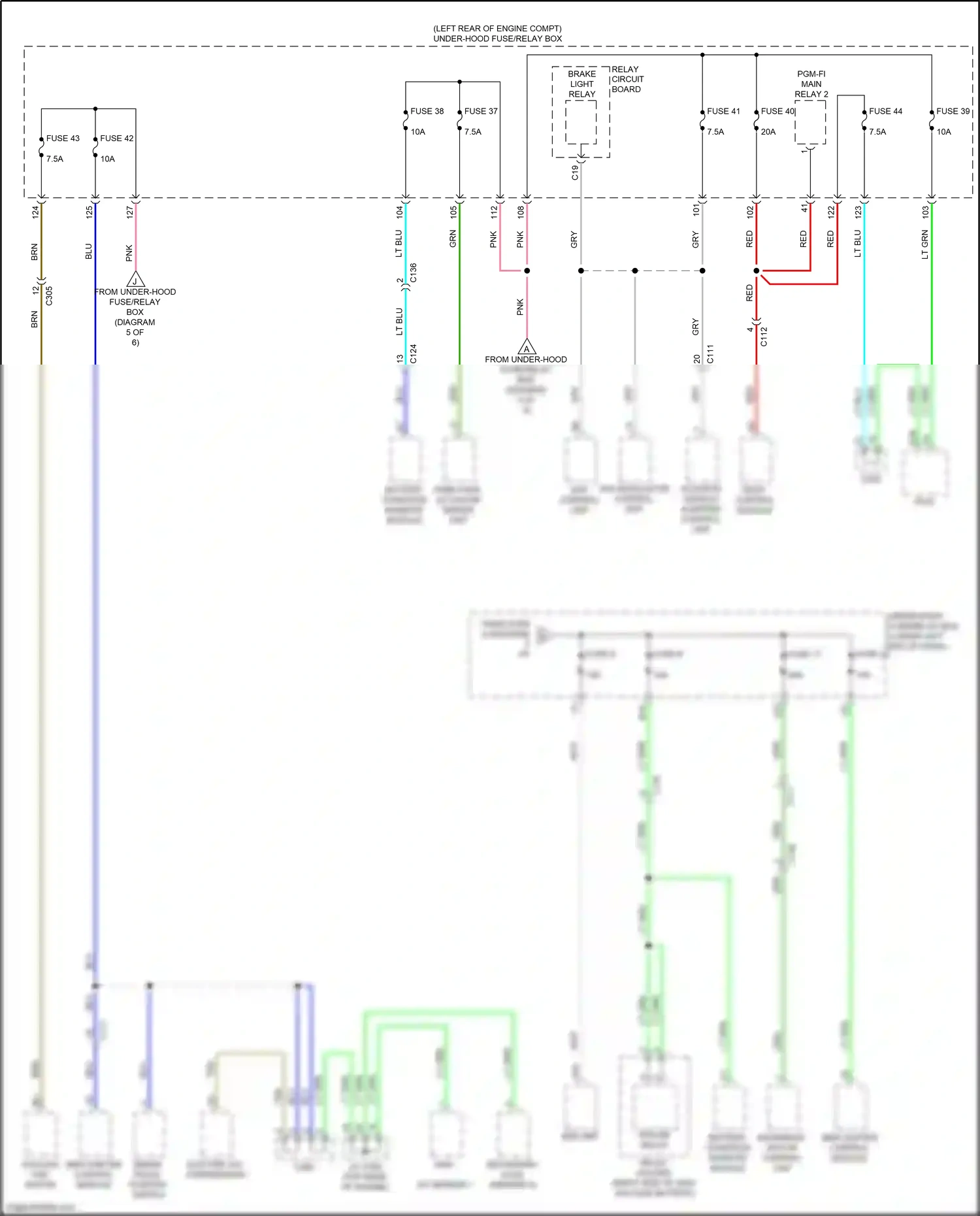 Wiring diagram vsa modulator control unit for Honda Accord X (2017-2020) (8 of 22)