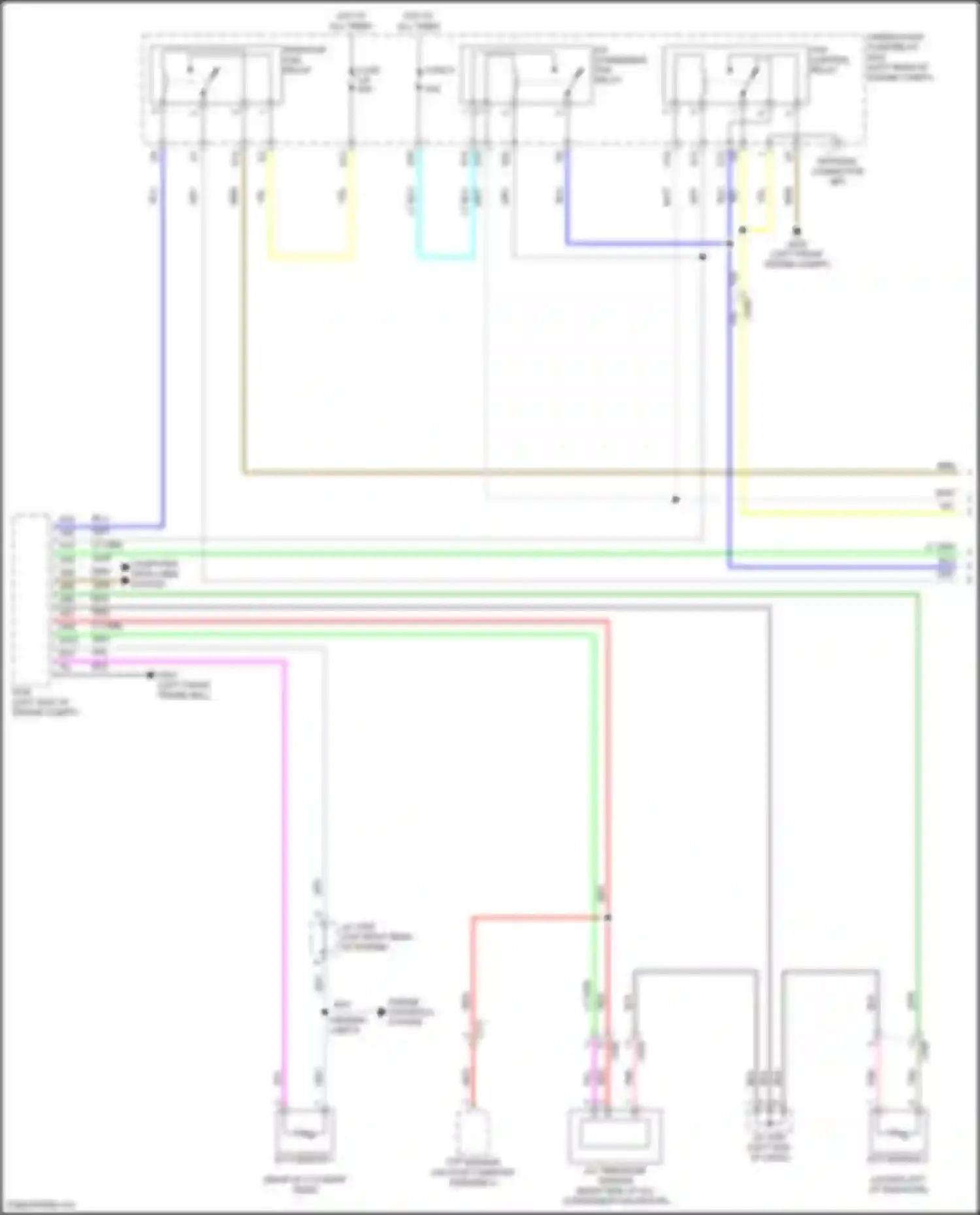 Accord Honda XI (2023-2024): Cooling fan circuit, except hybrid (1 of 2)