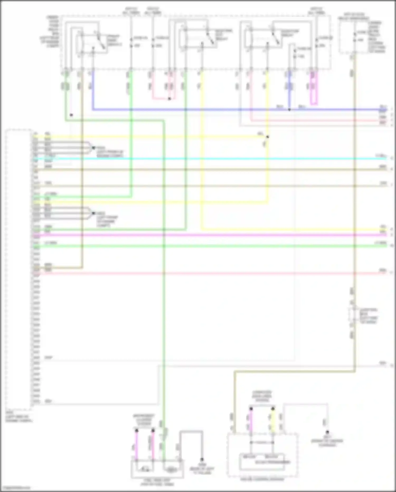 Accord Honda XI (2023-2024): Wiring diagram engine performance 2.0l hybrid, engine controls circuit (1 of 6)