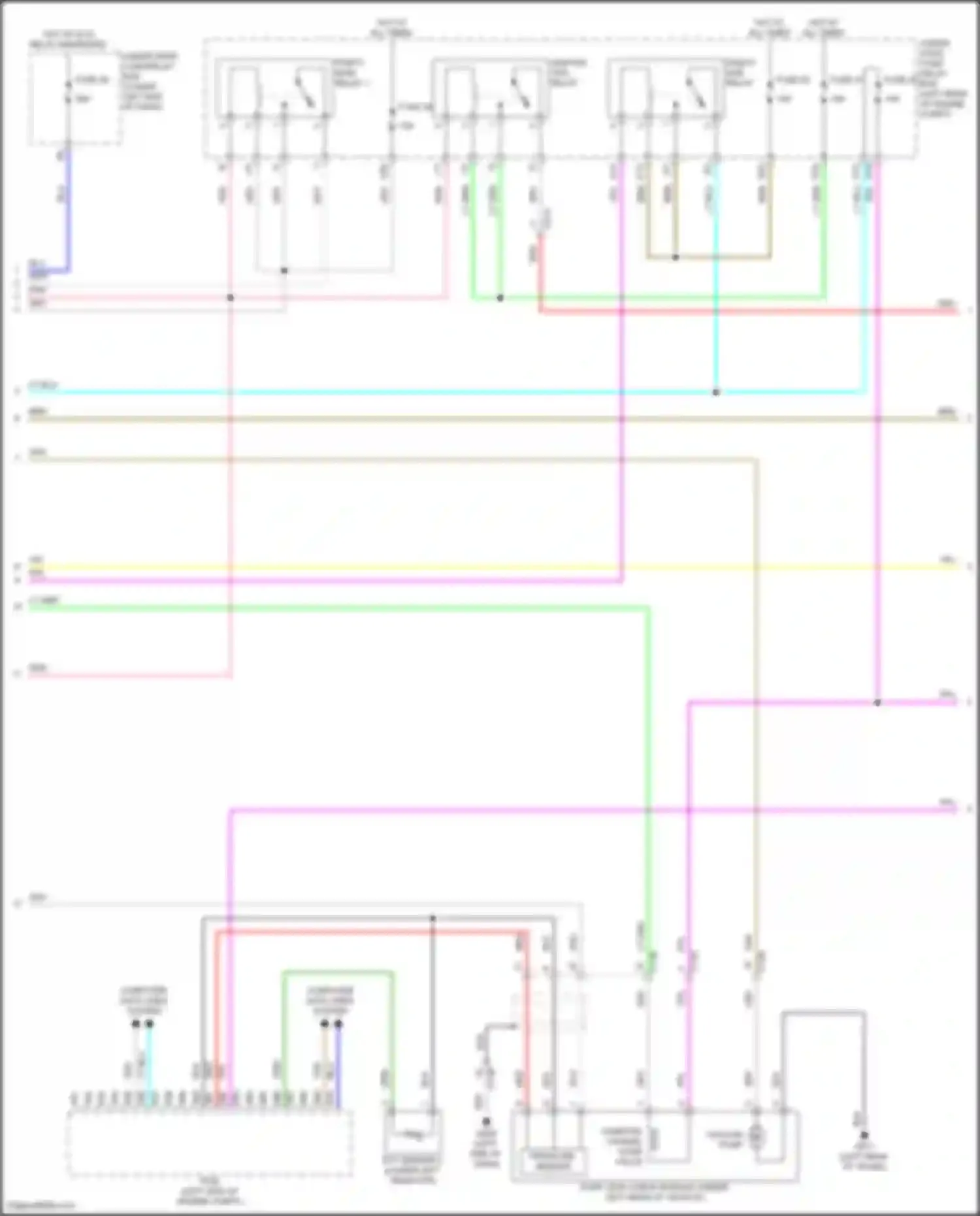 Accord Honda XI (2023-2024): Wiring diagram engine performance 2.0l hybrid, engine controls circuit (2 of 6)