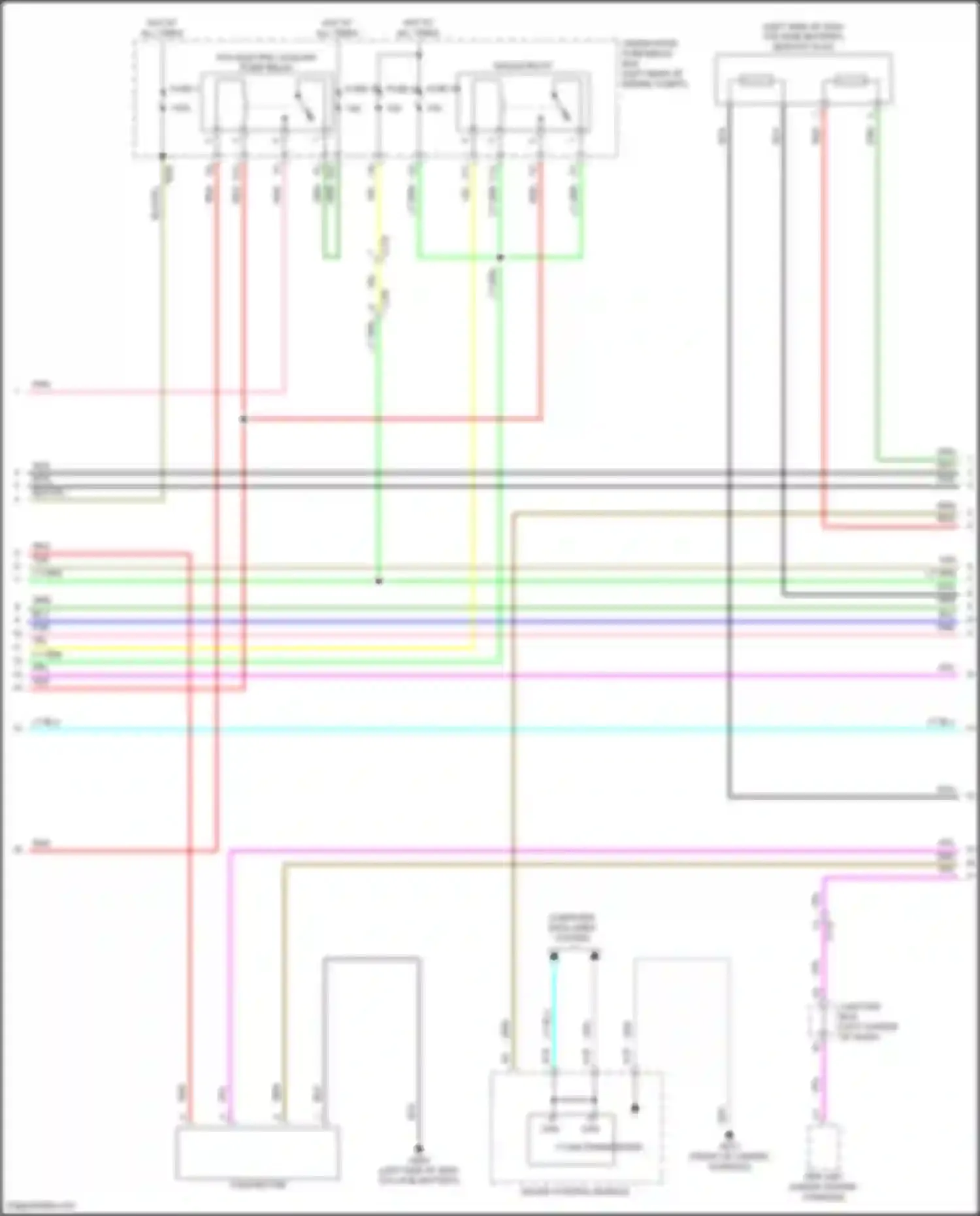 Accord Honda XI (2023-2024): Wiring diagram engine performance 2.0l hybrid, hybrid system circuit (3 of 8)
