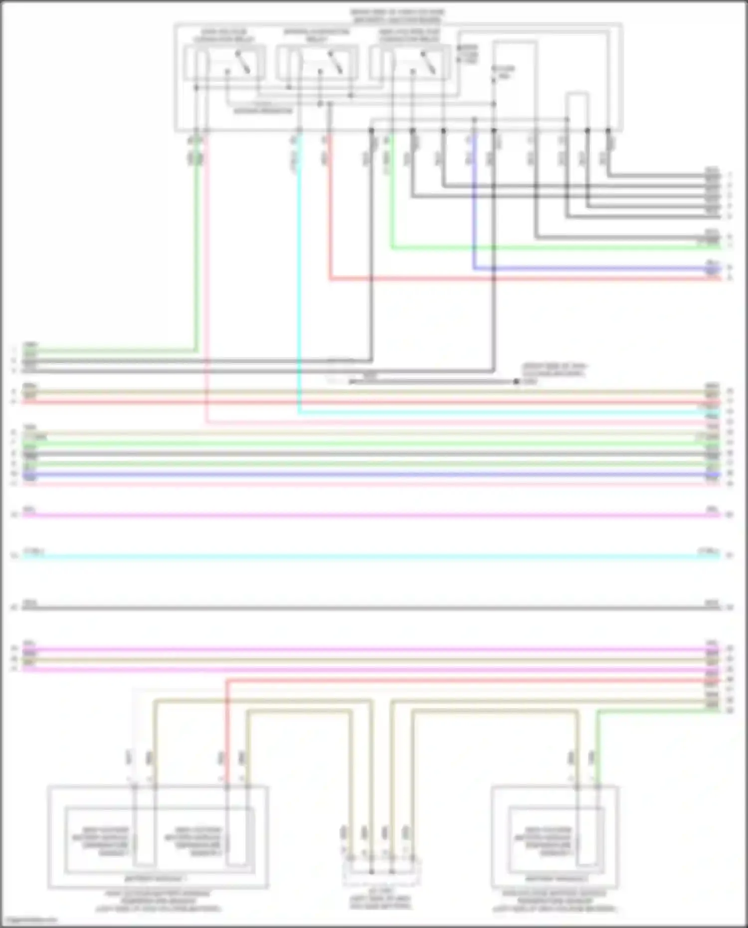Accord Honda XI (2023-2024): Wiring diagram engine performance 2.0l hybrid, hybrid system circuit (4 of 8)