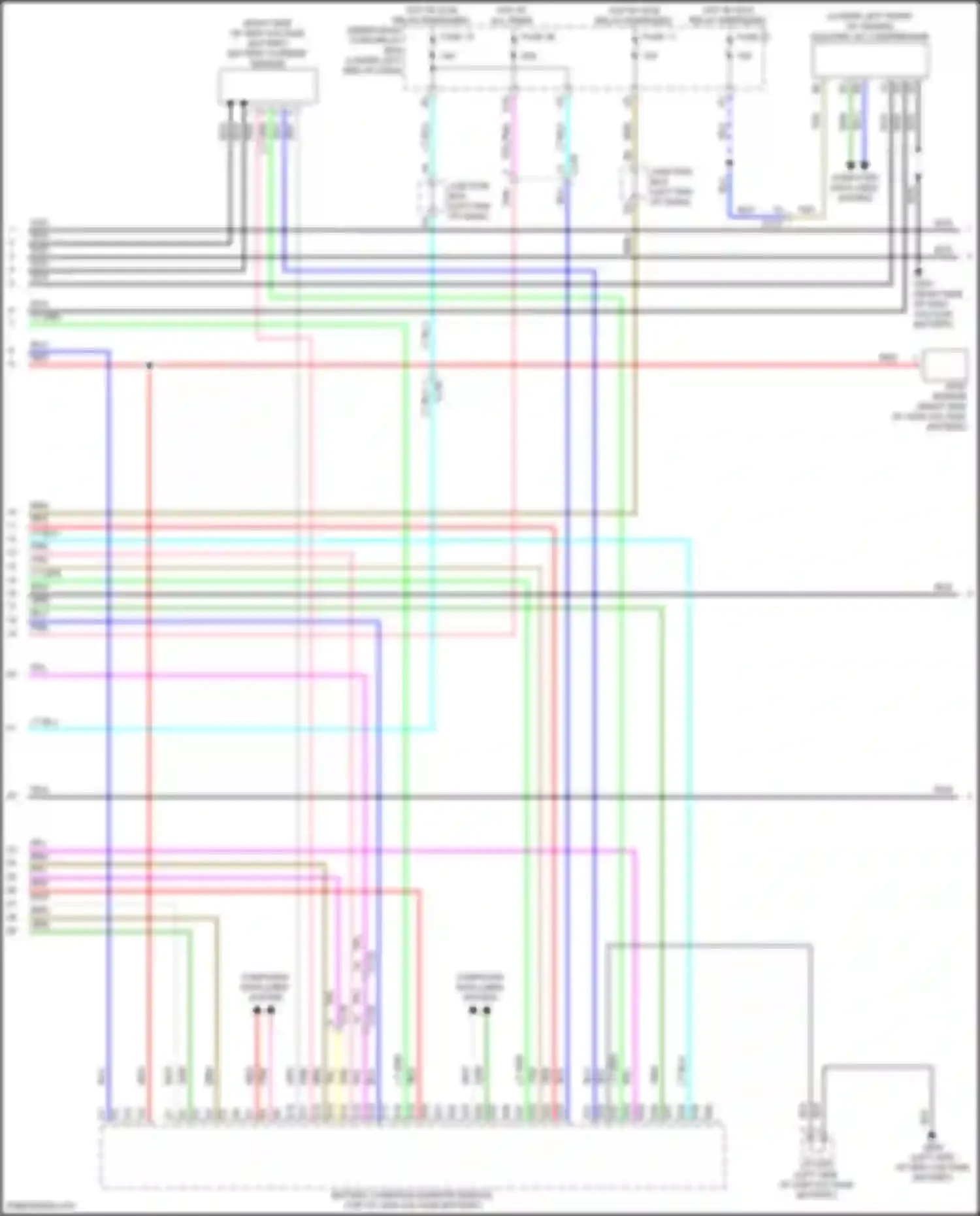 Accord Honda XI (2023-2024): Wiring diagram engine performance 2.0l hybrid, hybrid system circuit (5 of 8)