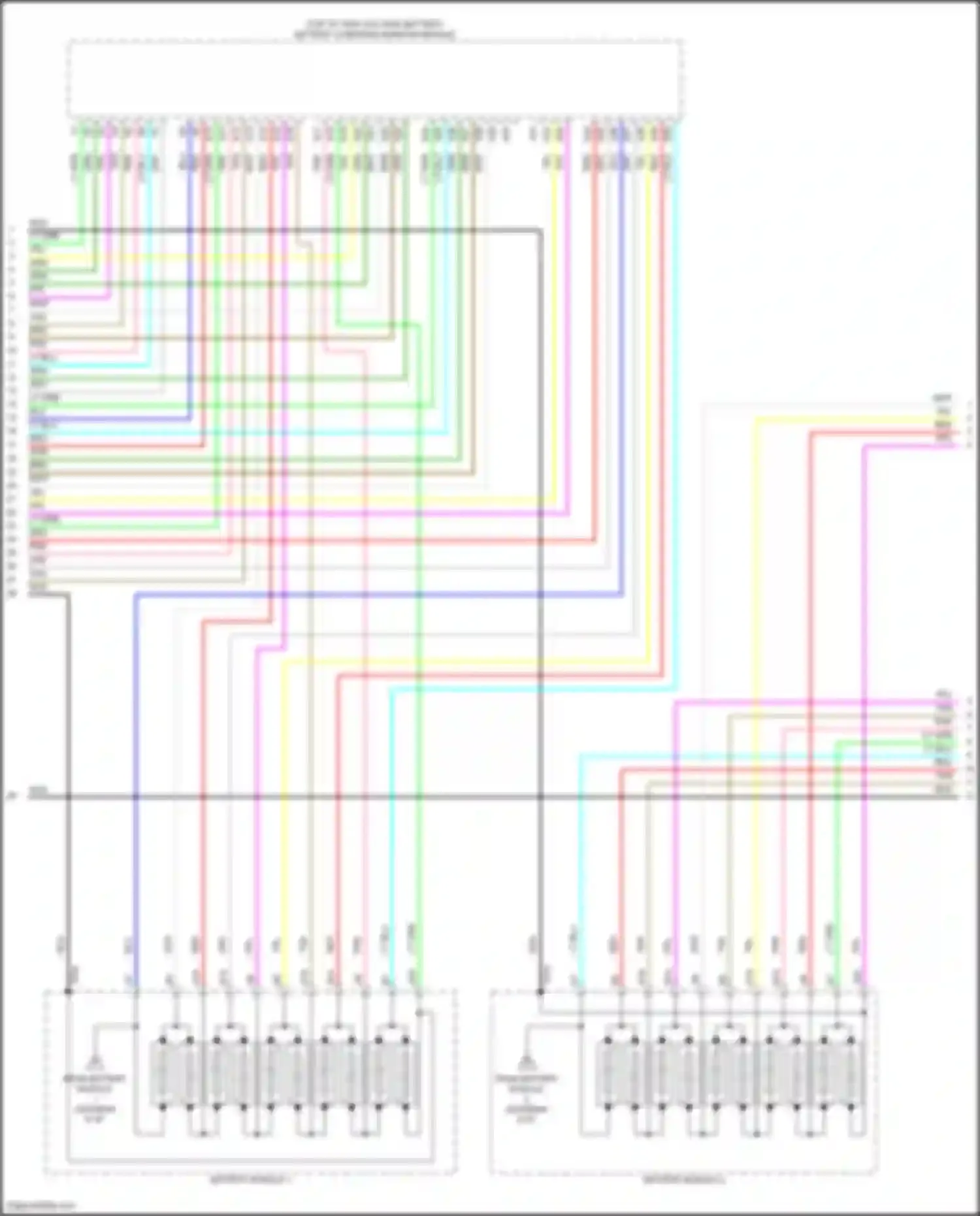 Accord Honda XI (2023-2024): Wiring diagram engine performance 2.0l hybrid, hybrid system circuit (7 of 8)