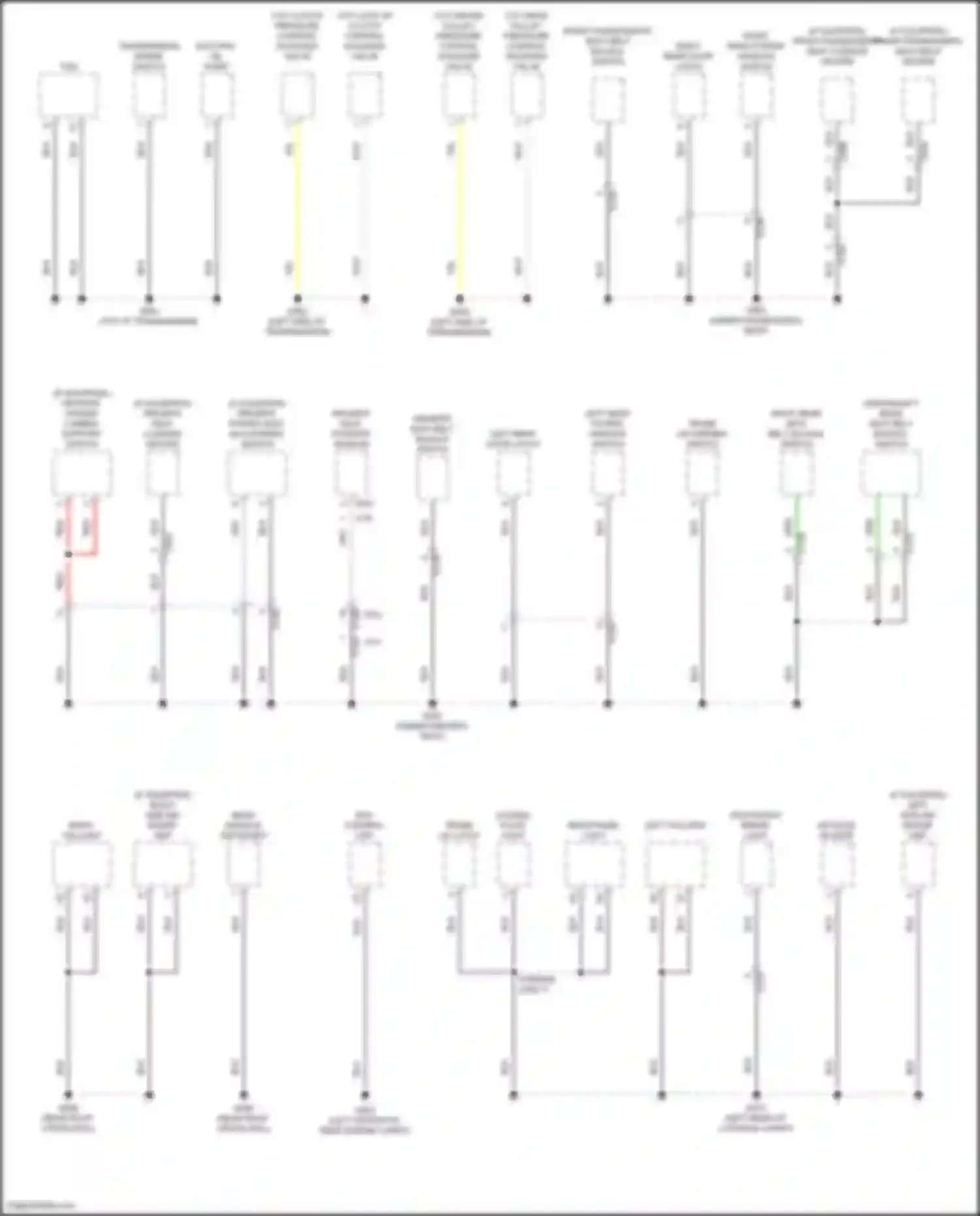 Accord Honda XI (2023-2024): Ground distribution circuit, except hybrid (1 of 4)