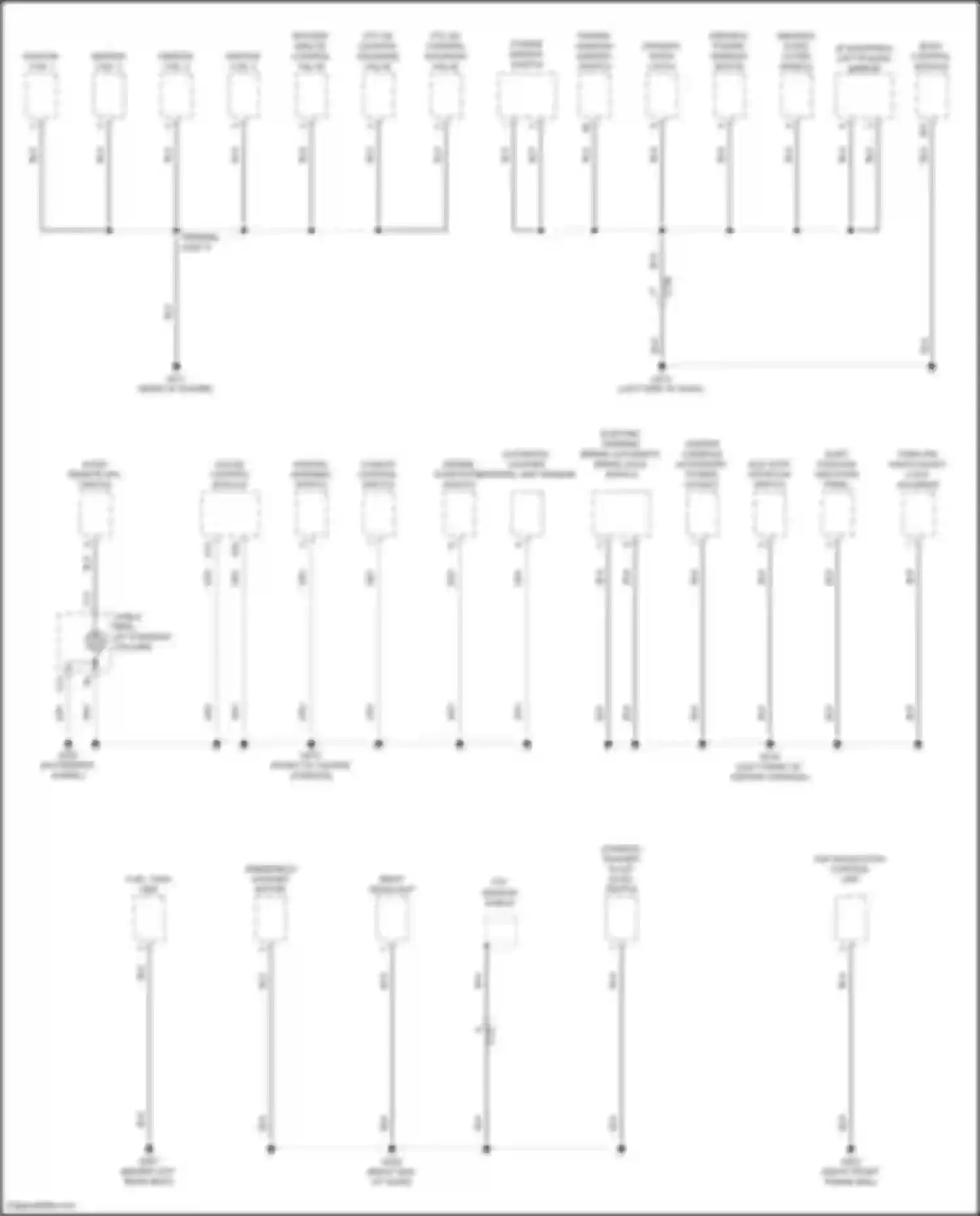 Accord Honda XI (2023-2024): Ground distribution circuit, except hybrid (2 of 4)